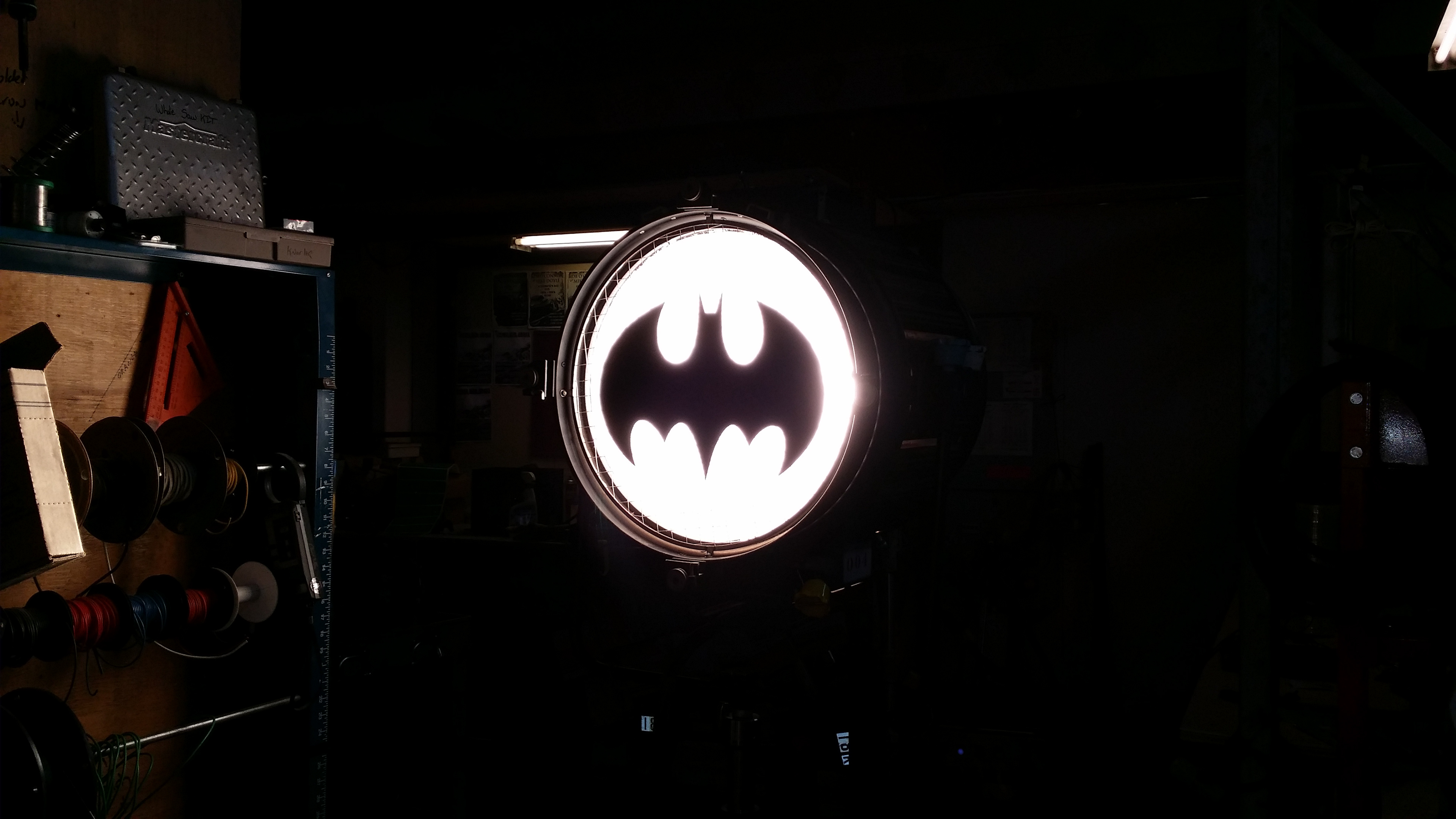 bat signal light