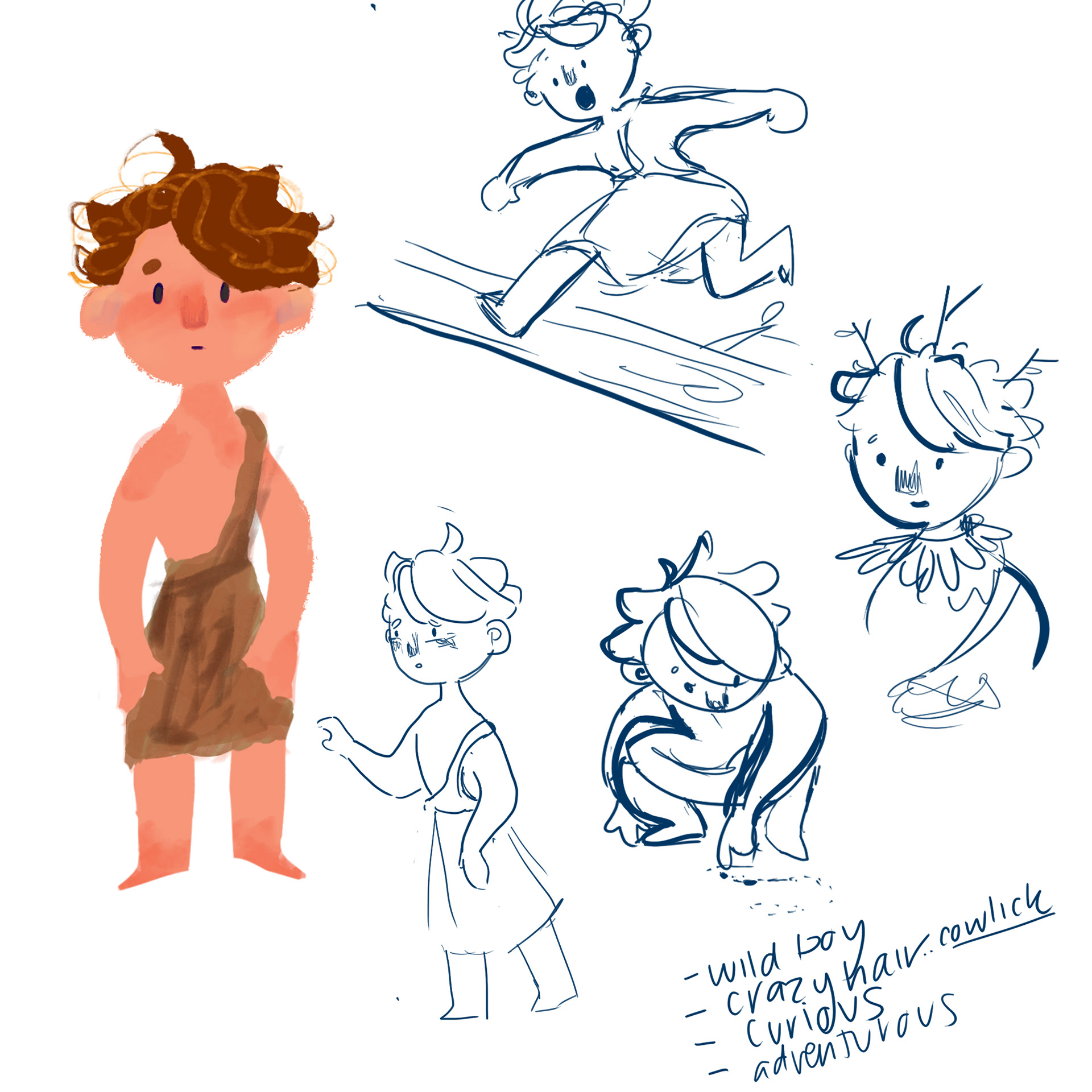 Human boy concept