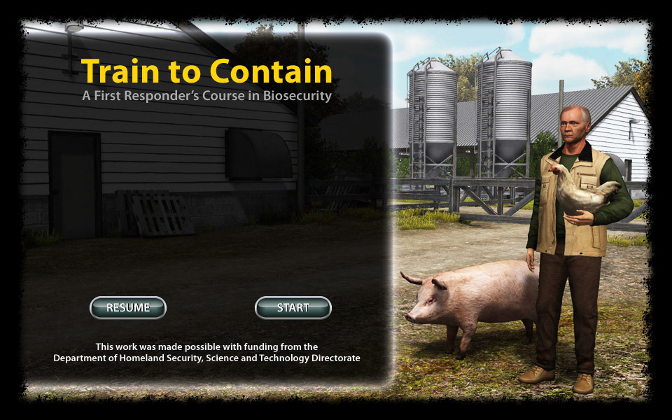 E-learning Game - Launch Page