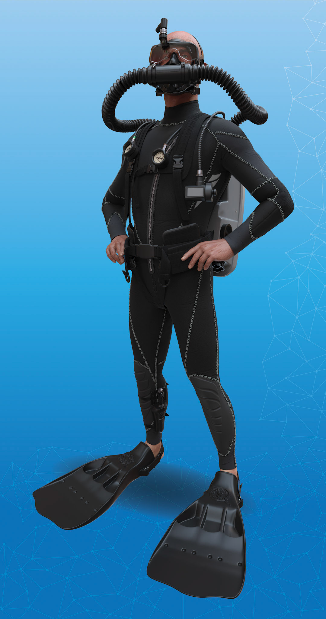 3D VR Avatar – Front View 