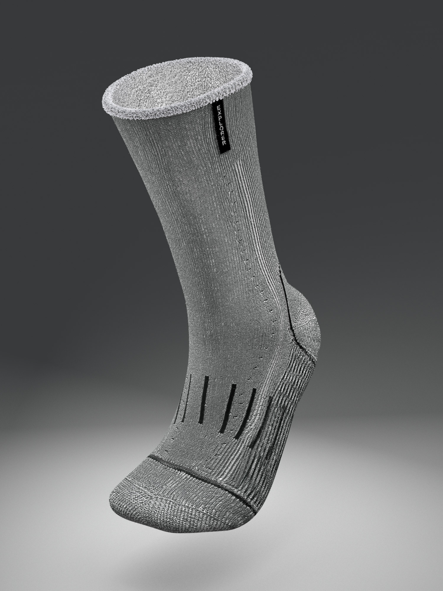 Digital Funnel Animation and Digital Design - Explorer Socks 3D Renders