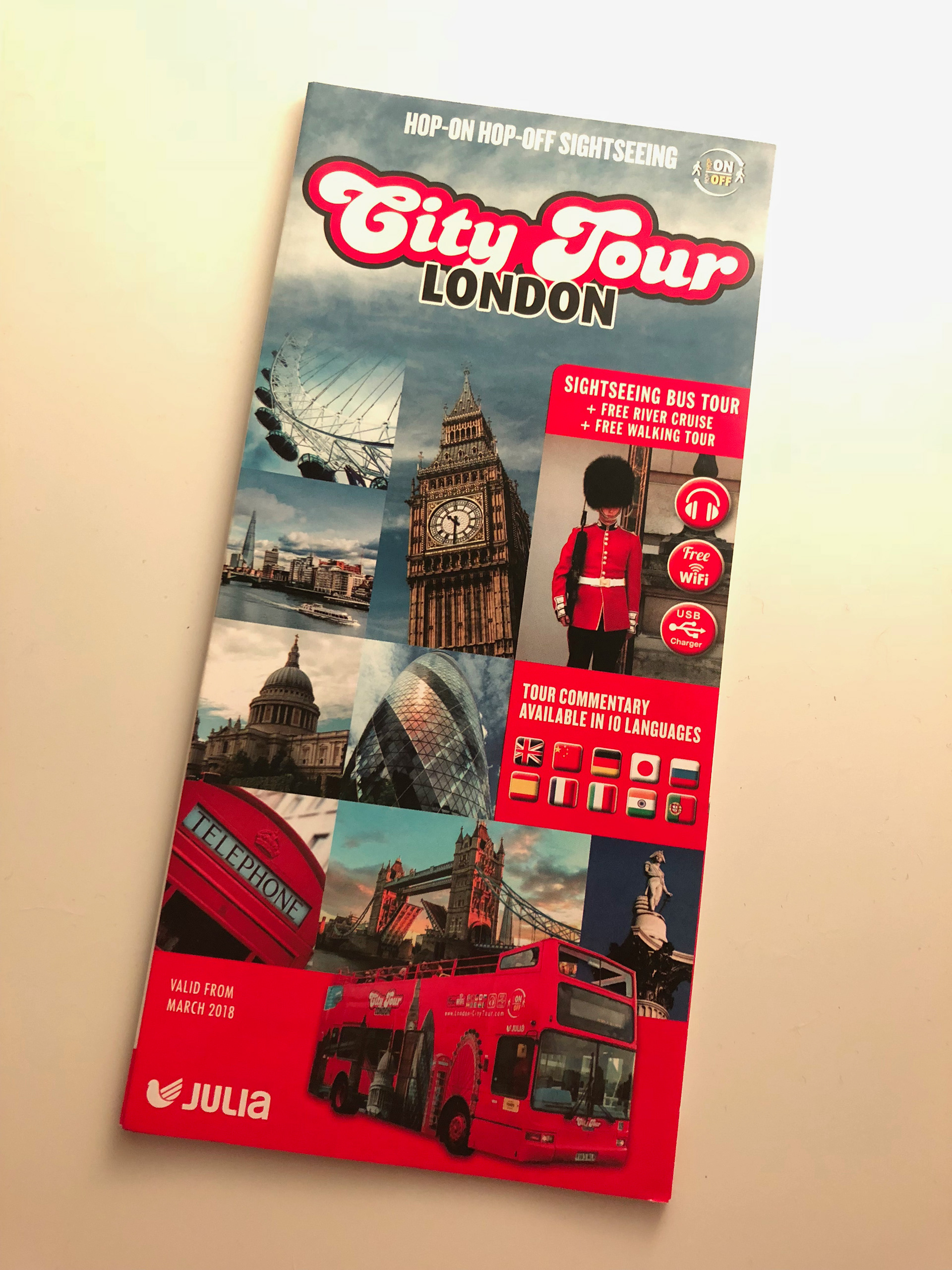 I was commissioned by City Tour London to create an illustrated map of London for their official tour leaflet.