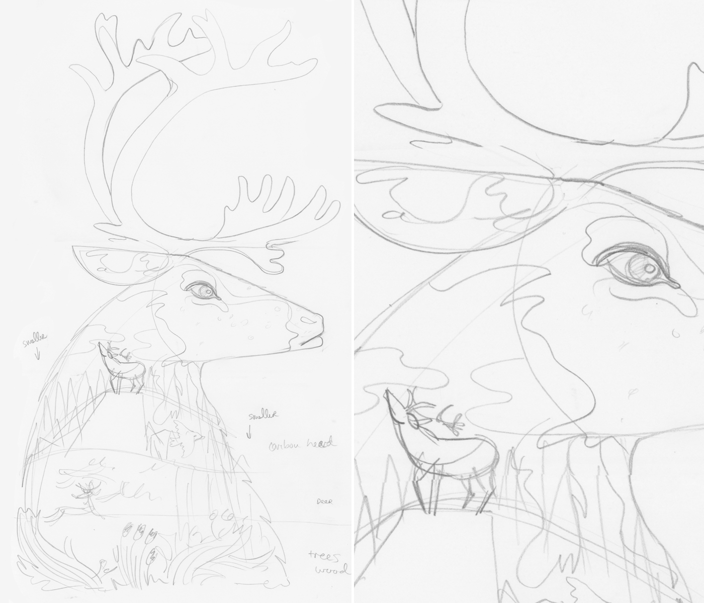 woodland caribou coloring pages