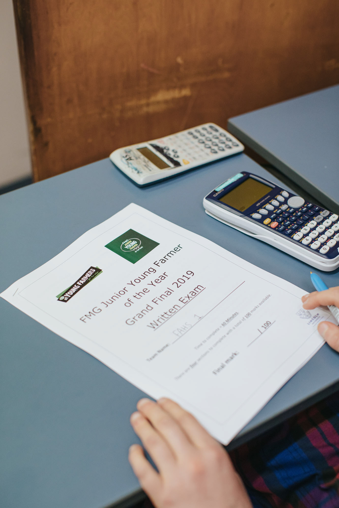 Exam time for the Junior Young Farmer of the Year competitors