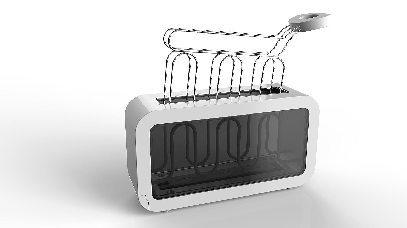 Transparent Glass Toaster