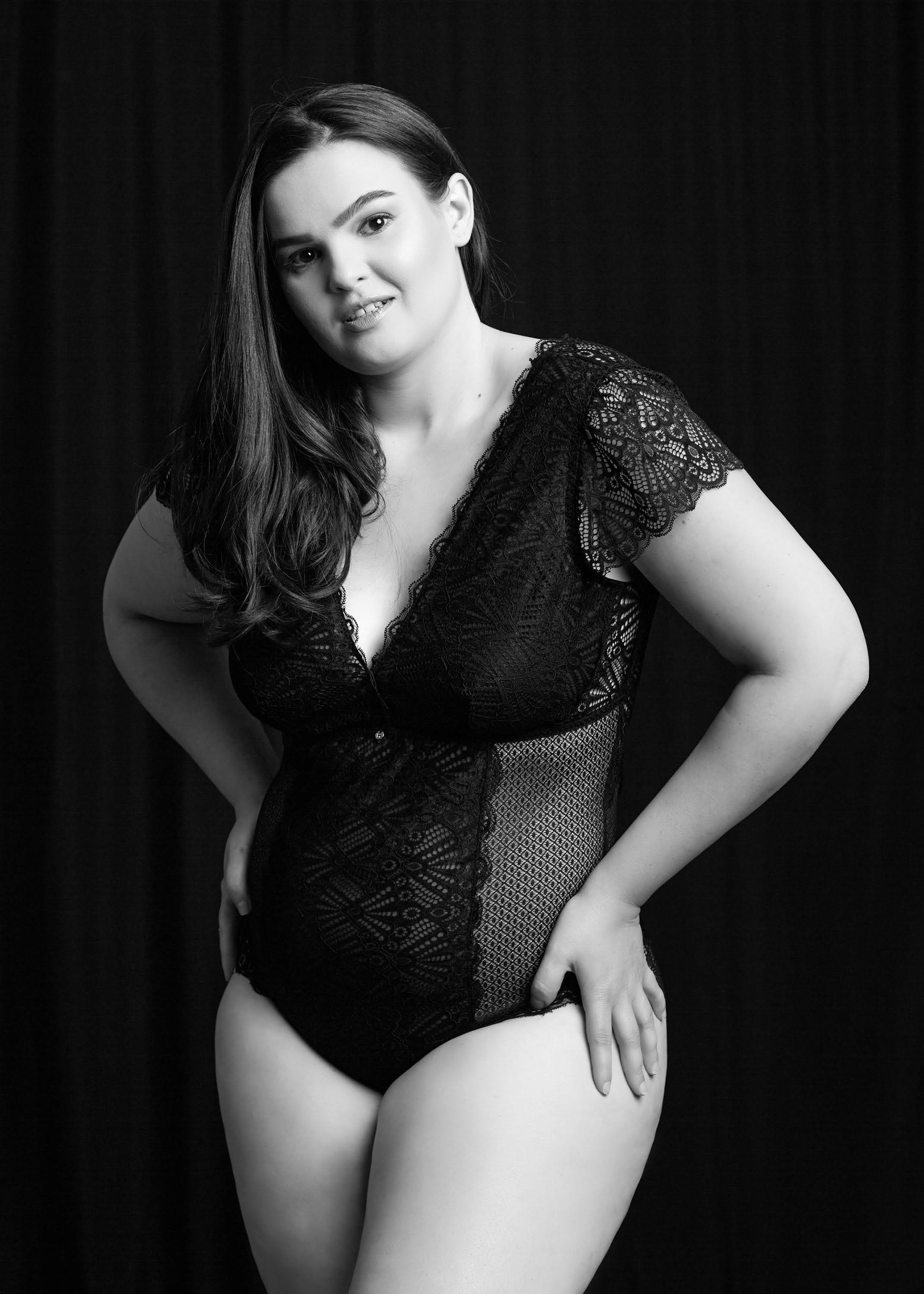Ensaio fotográfico feminino em estúdio, em Videira/SC