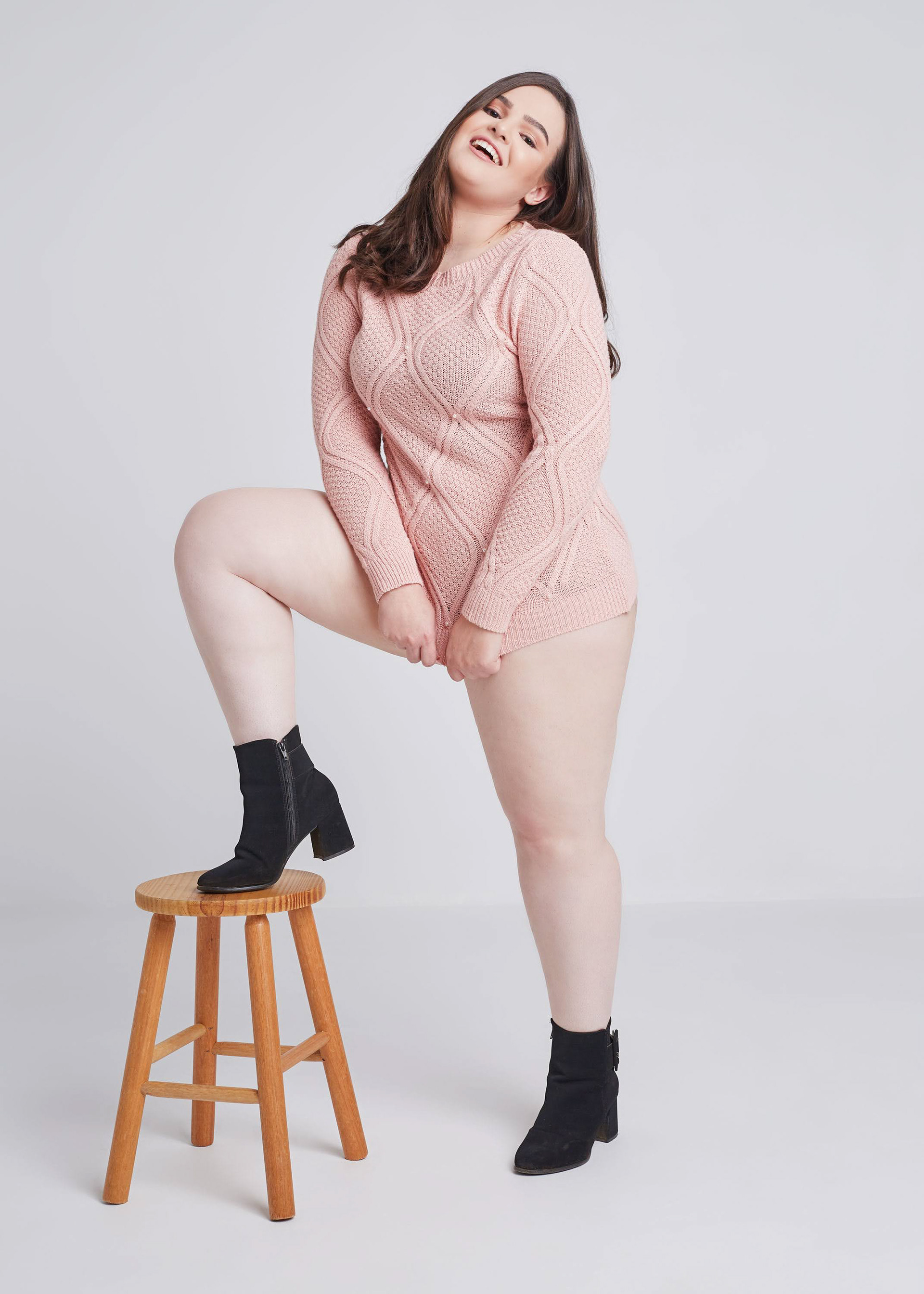 Ensaio fotográfico feminino em estúdio, em Videira/SC