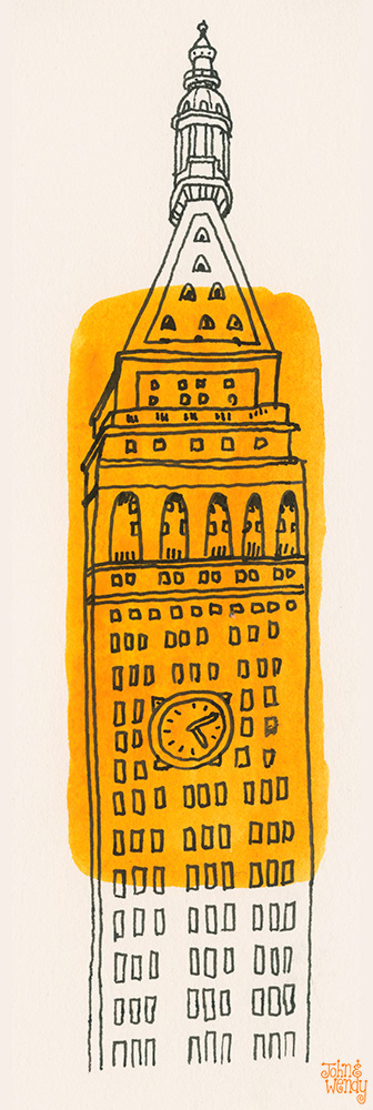 There is a golden doll living on the top of the spire. See if you can find her.