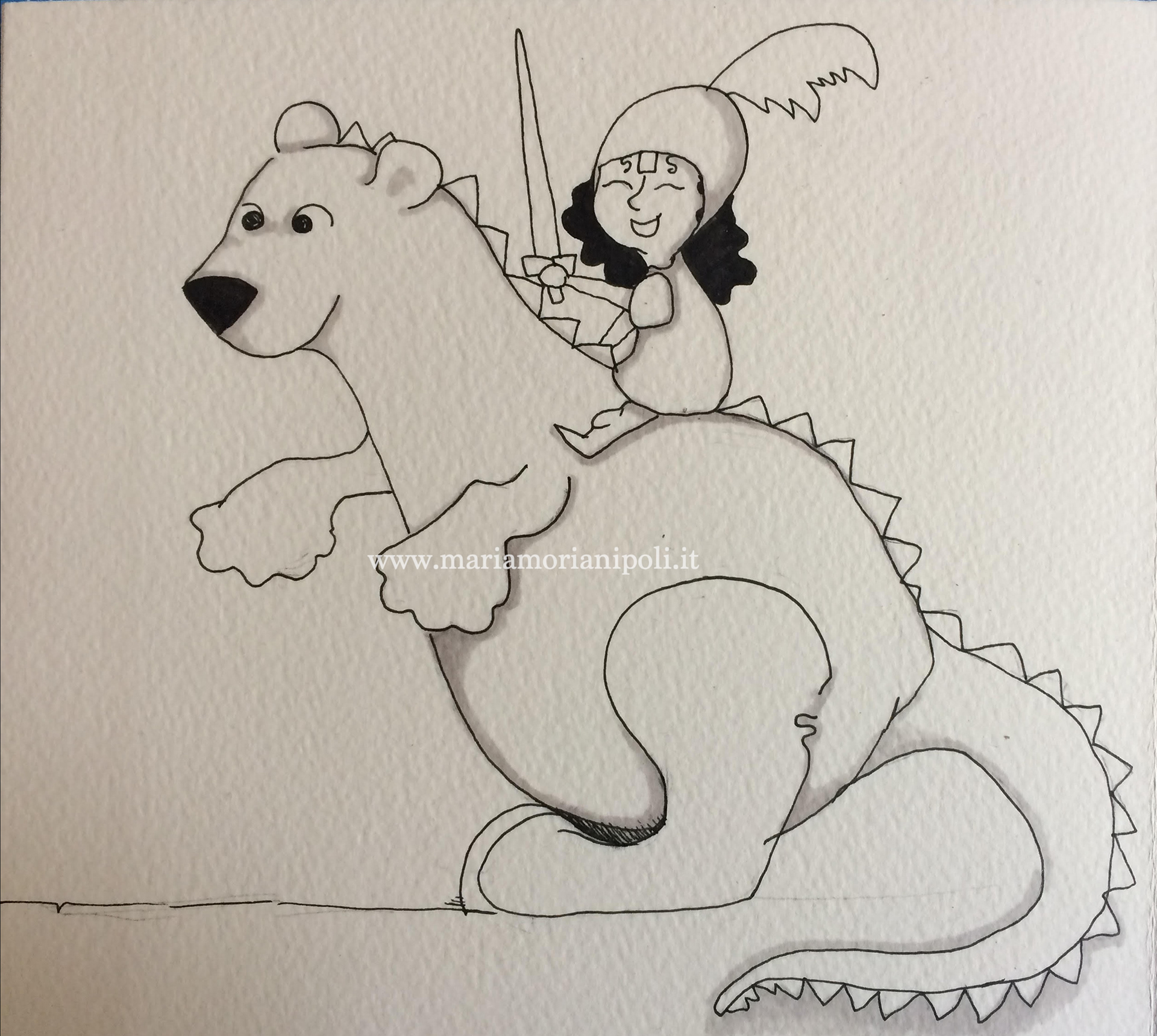 cavalieri - disegno su sketchbook