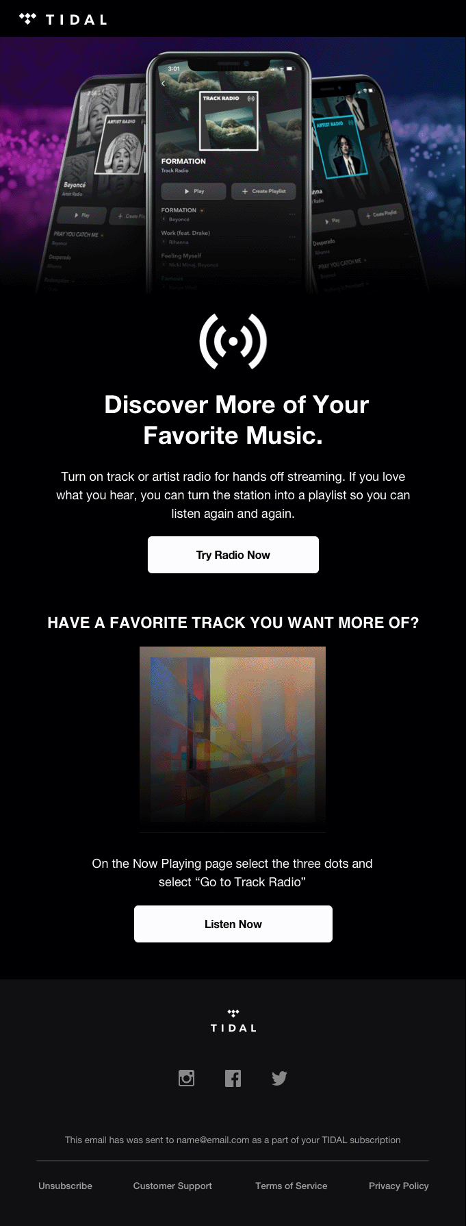 CRM Onboarding Email- Discover Track Radio