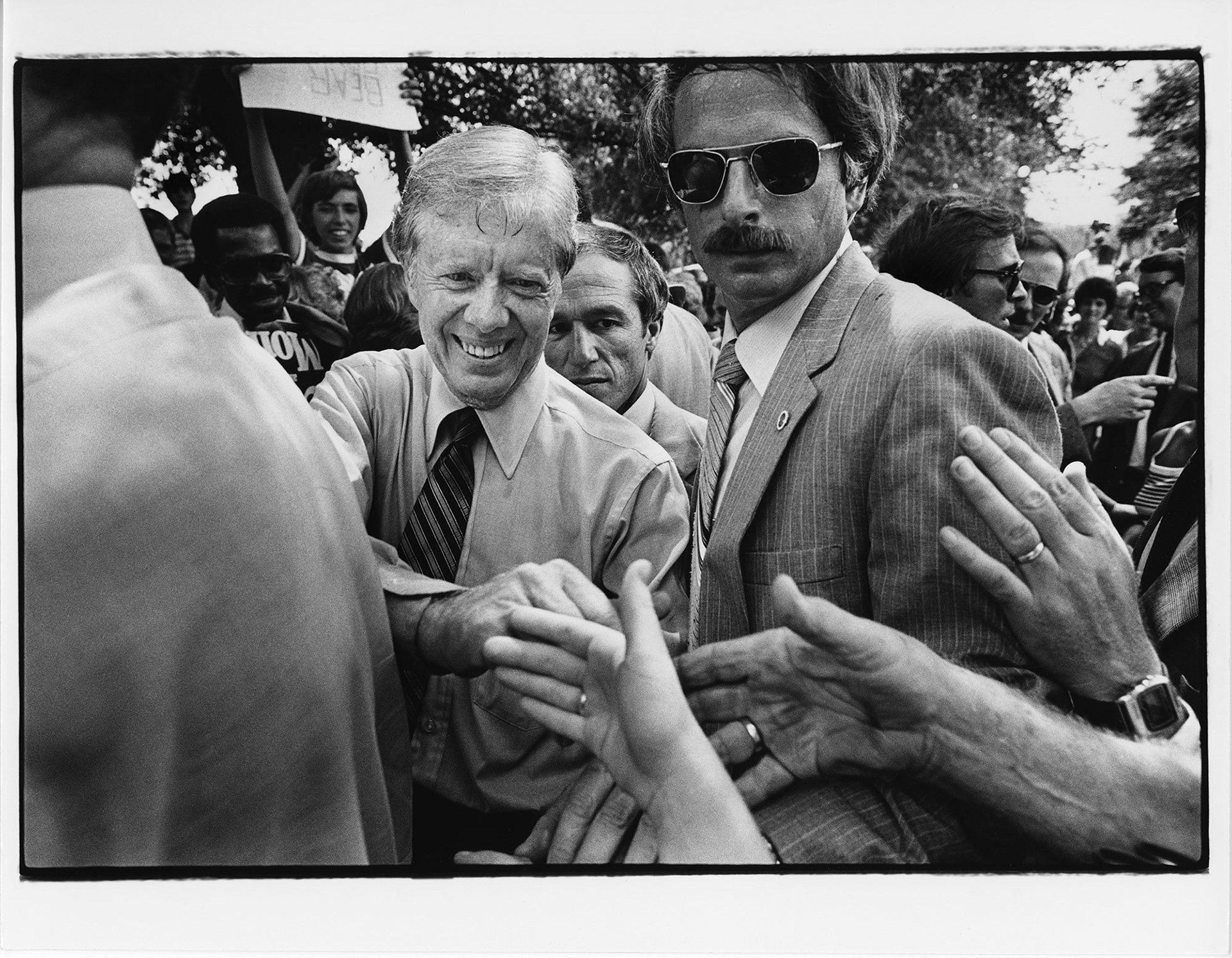 Jimmy Carter kicking off his 1980 reelection campaign in Tuscambia, Alabama