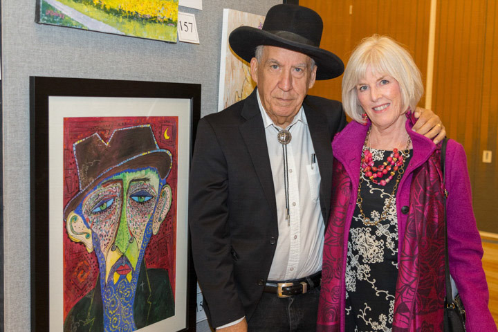 Artist Roy Ruiz Clayton and Julie Lohnes.