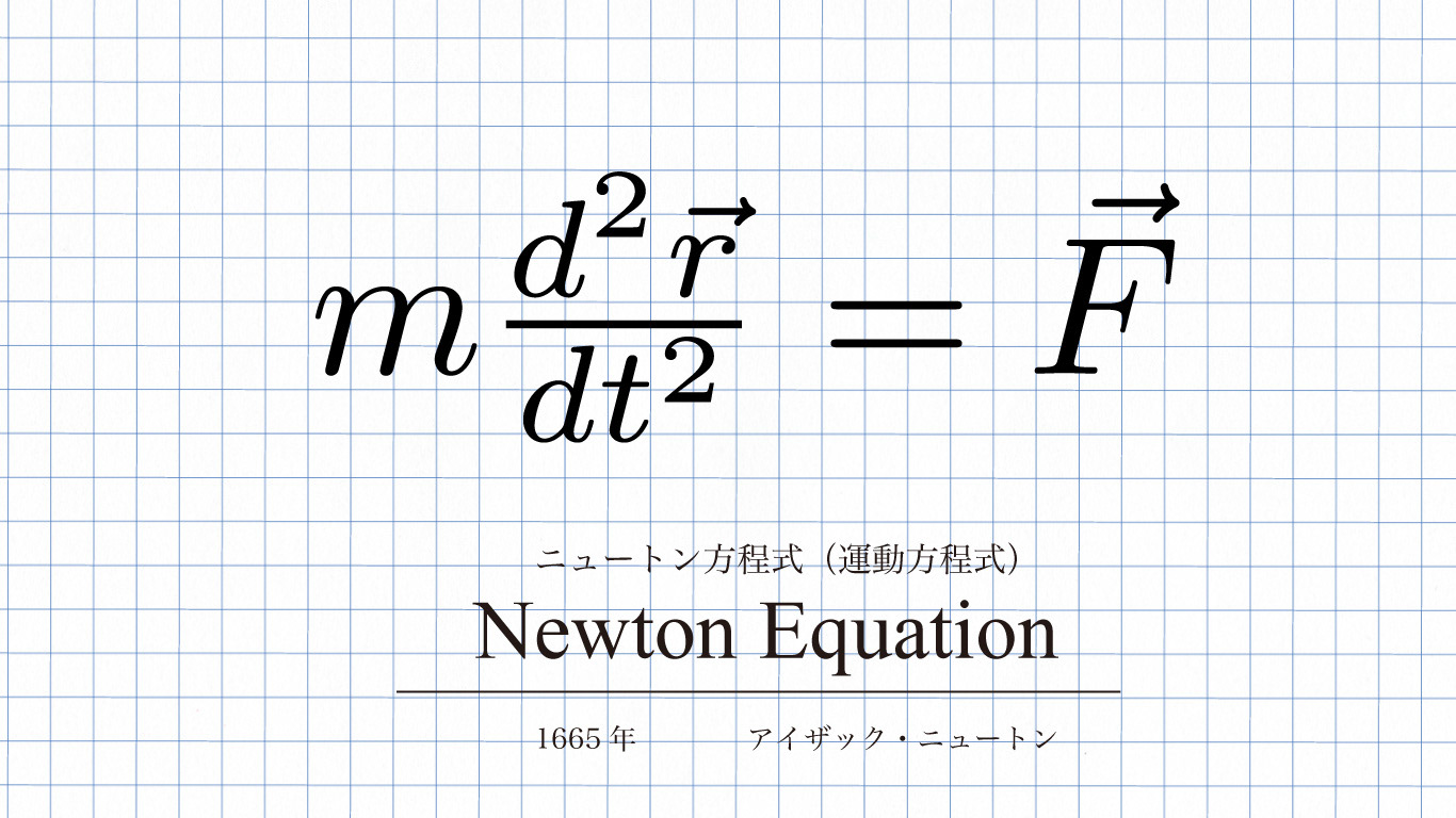 数式の美術館 Physics As Art 加藤雅貴 Masakikato カタカナ数式 Katakana Equation Newton Equation Ver