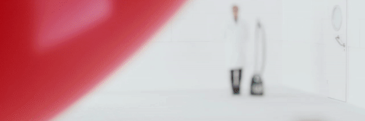 Header into the project / into the case study. GIF of an exploding balloon.