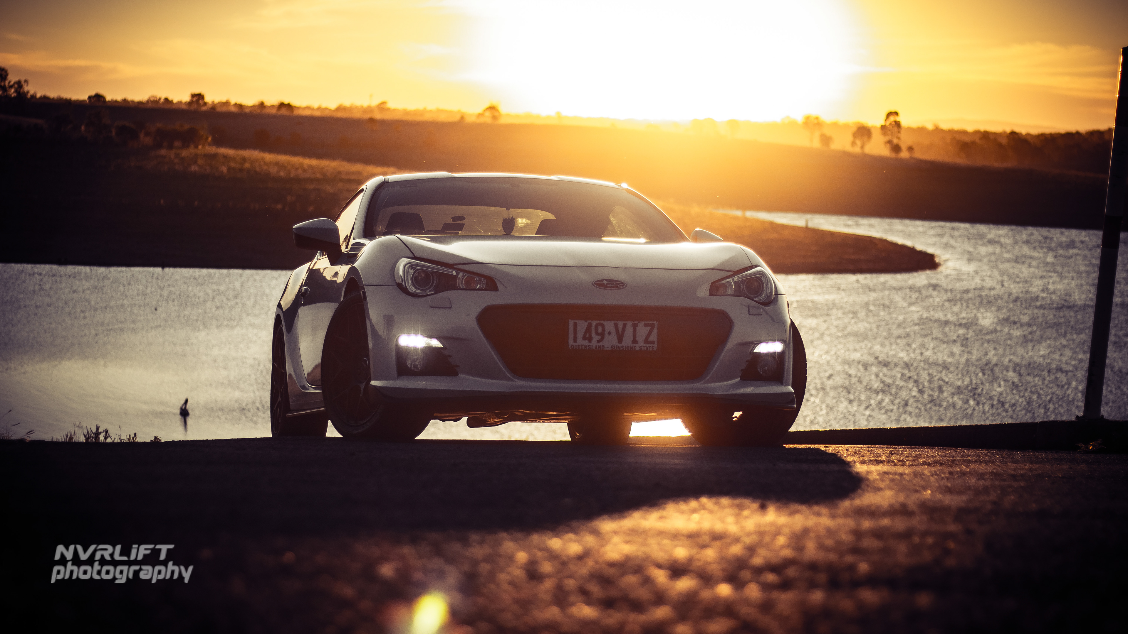 Subaru BRZ - shot at Wivenhoe Dam boat ramp.