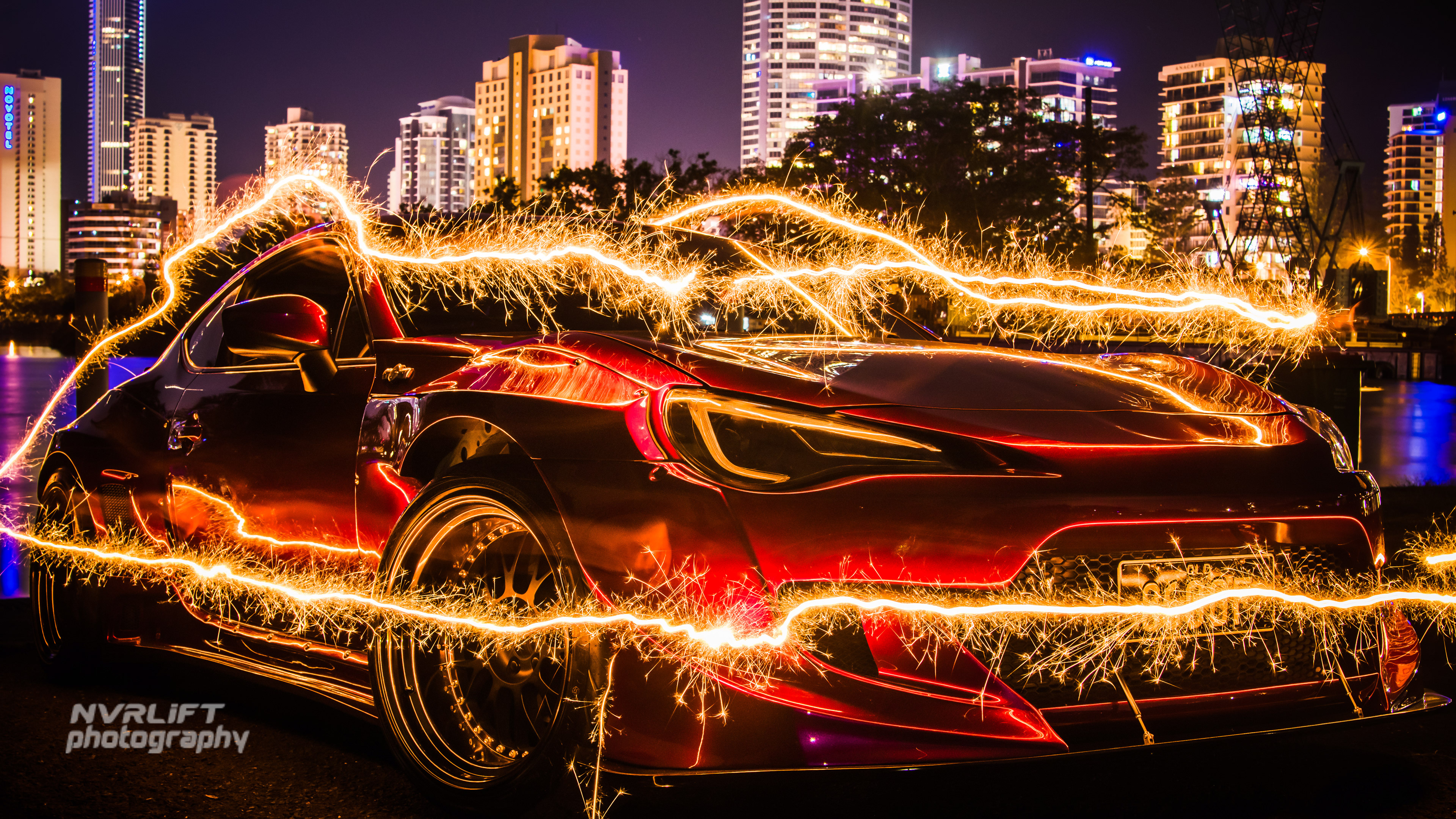 Toyota 86 GTS v3 Pandem Rocket Bunny Kit - shot at the Isle of Capri boat ramp in Surfers Paradise.