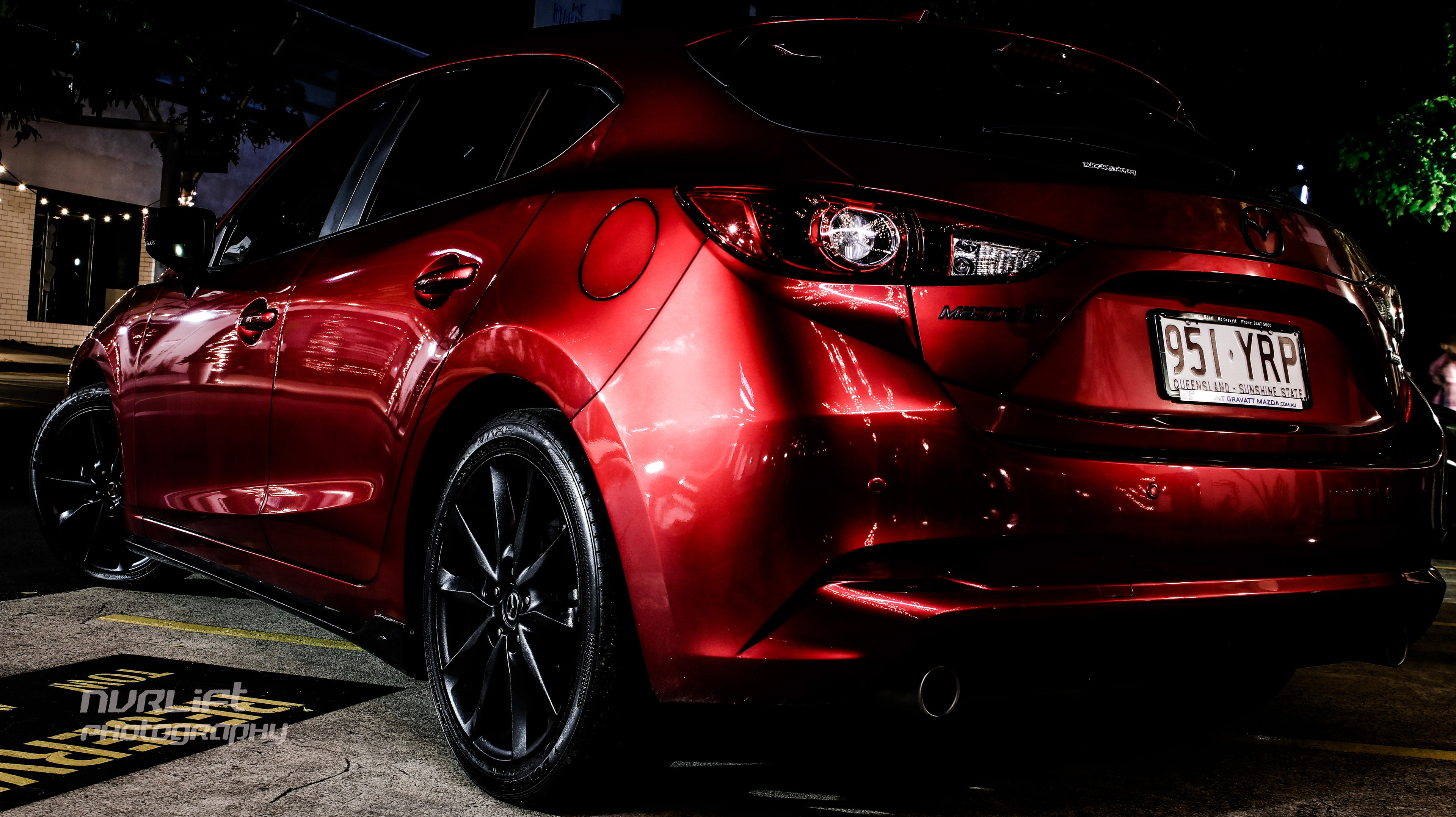 Mazda 3 SP25GT - shot in a carpark in New Farm.