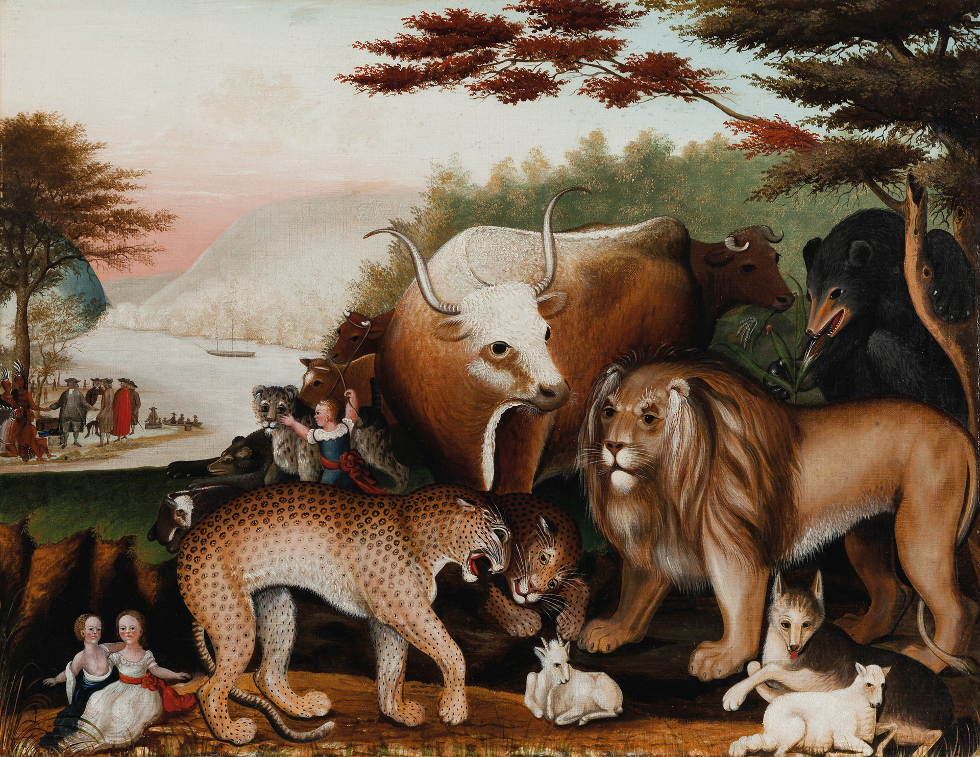 Edward Hicks Peaceable Kingdom 1844-1846
