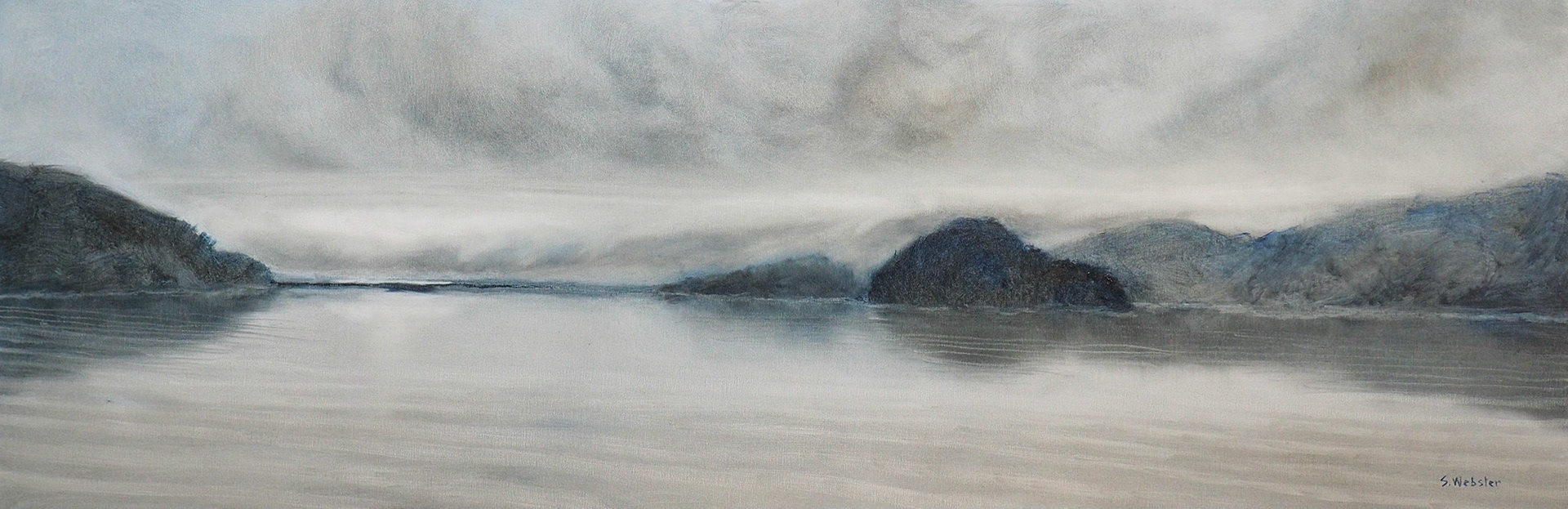 'Storm Brewing'. Oil on Canvas 1520x505mm