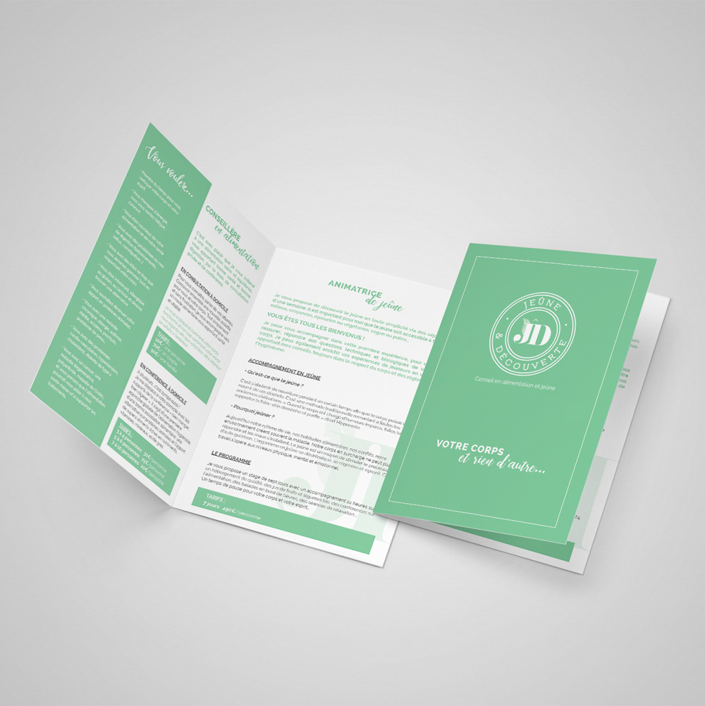 dépliant, brochure, plaquette, 4 pages, présentation, mise en page
