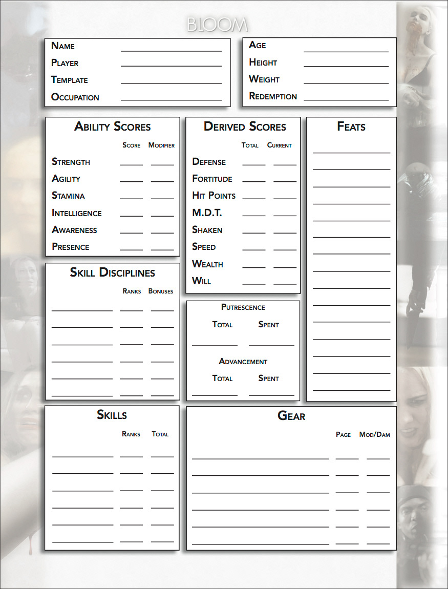 Toreador Editable Character Sheet, PDF, Role Playing Games