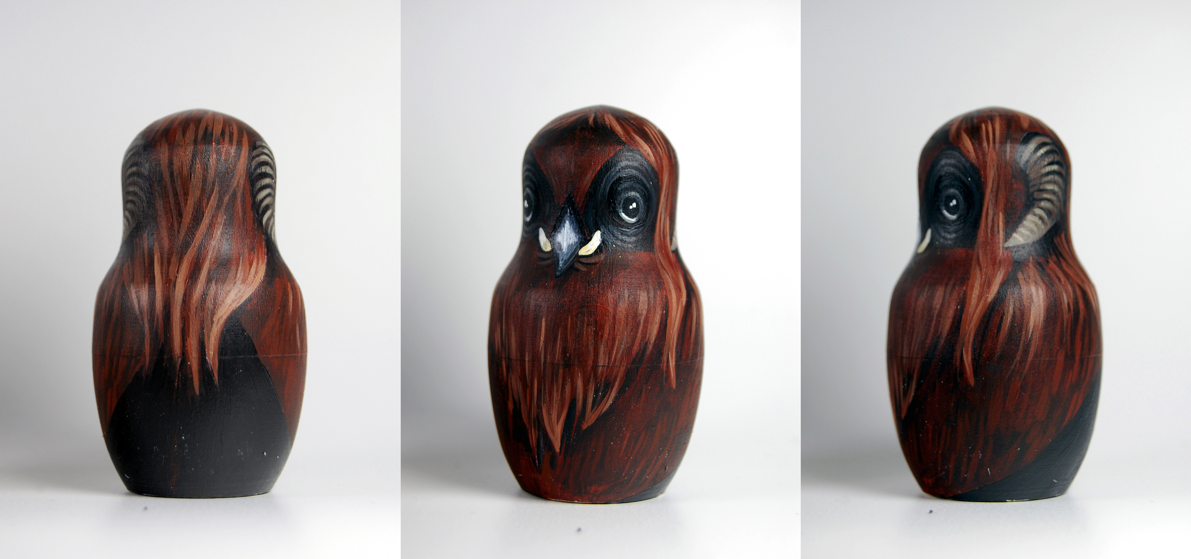 Caleigh Illerbrun / Artist / Illustrator Labyrinth Themed Russian Owls