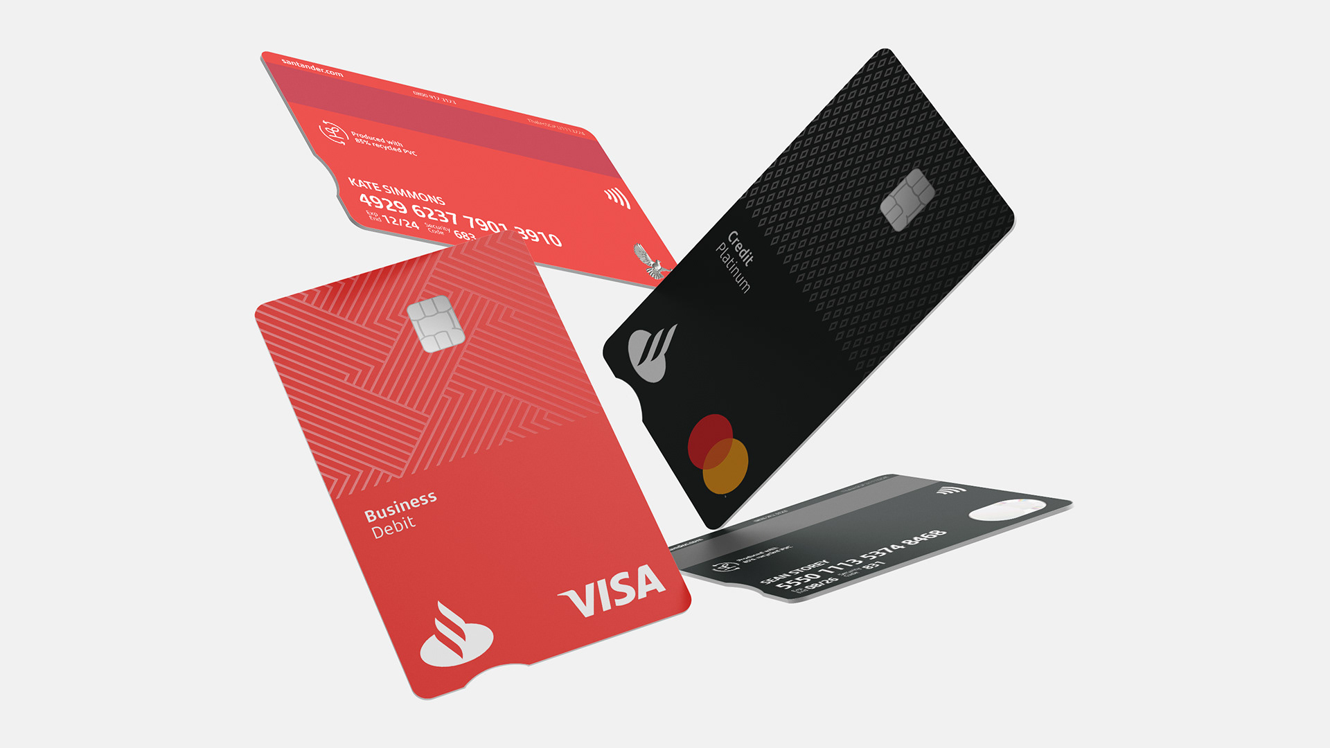 ken taylor design Santander Cards