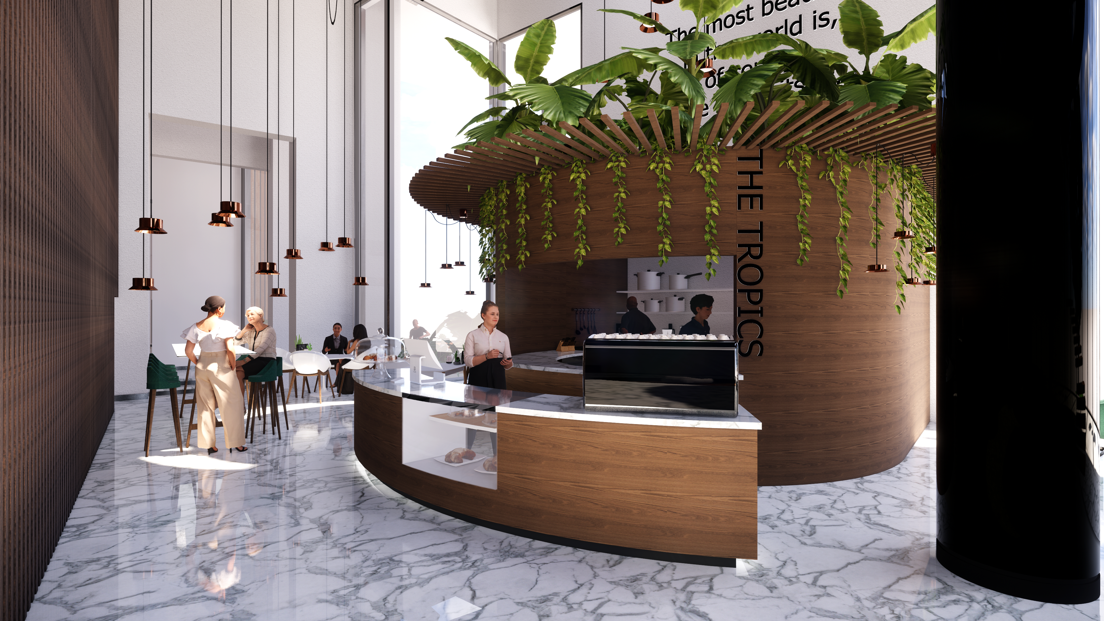 'THE TROPICS' CAFE