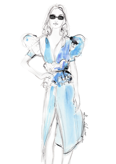 Anna Schwarzer Illustration Beauty Fashion Summer Fashion Sketches