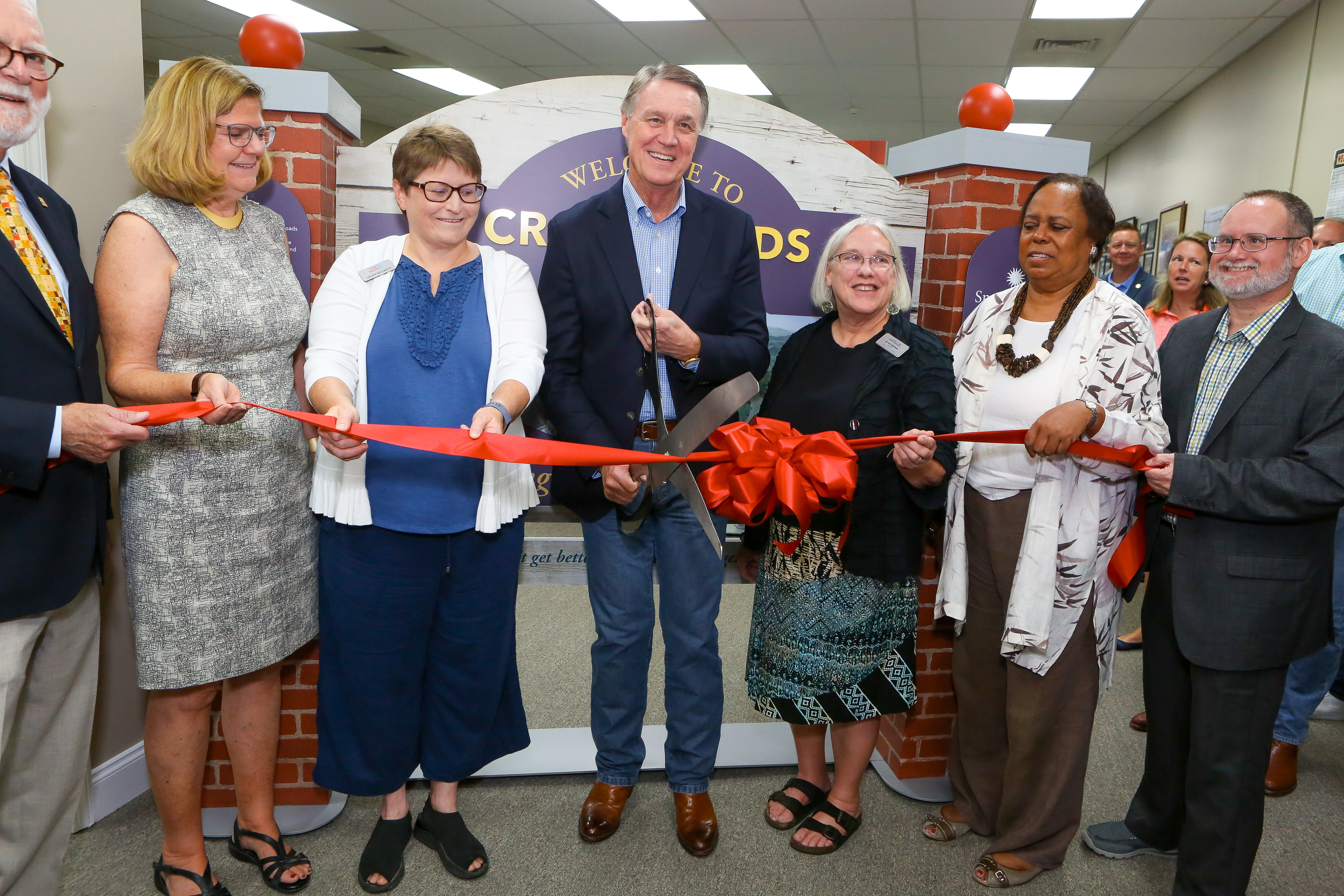 Georgia Senator David Perdue at Ribbon Cutting for Smithsonian Crossroads Exhibit