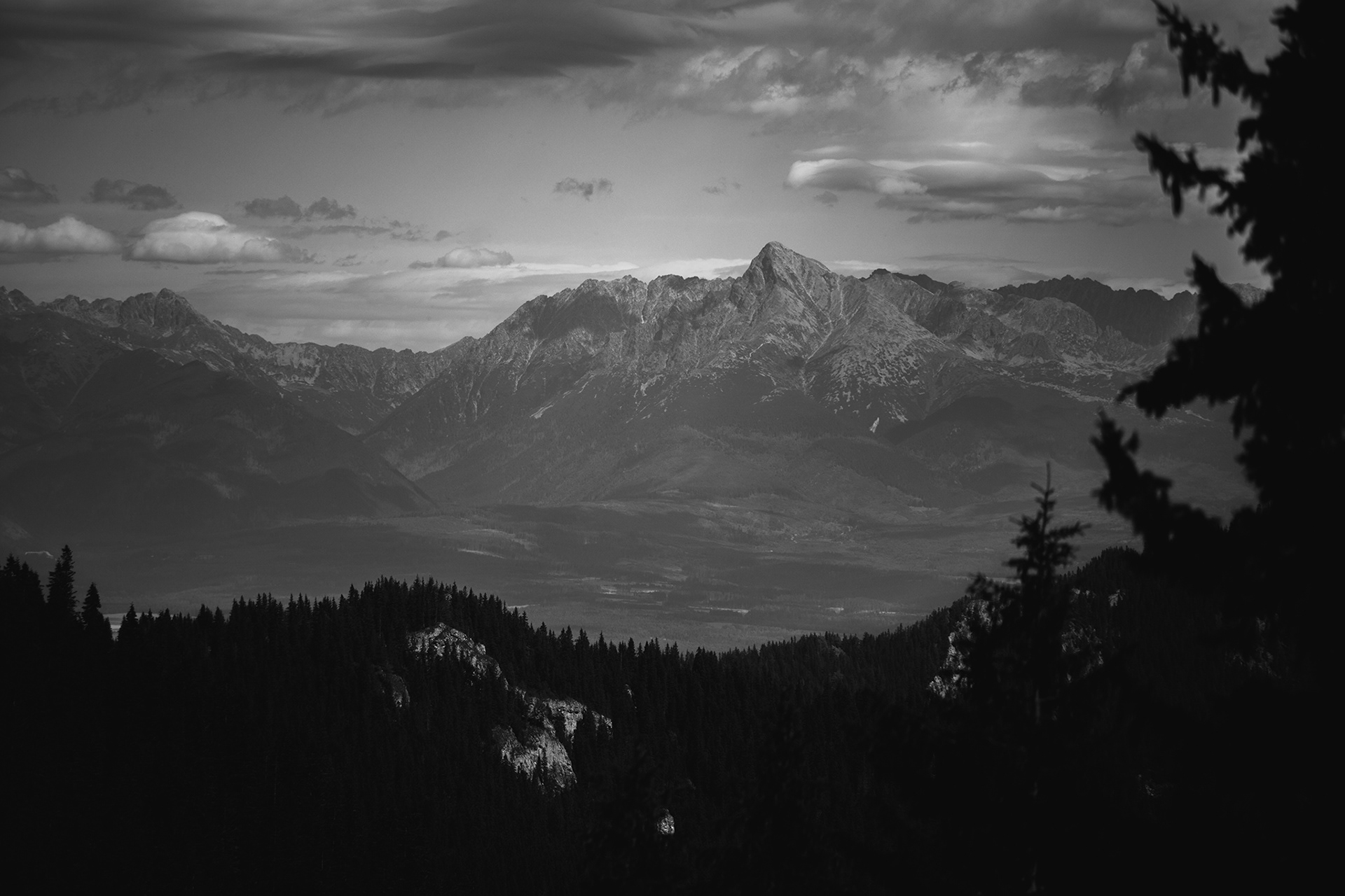 Pohled na Vysoké Tatry