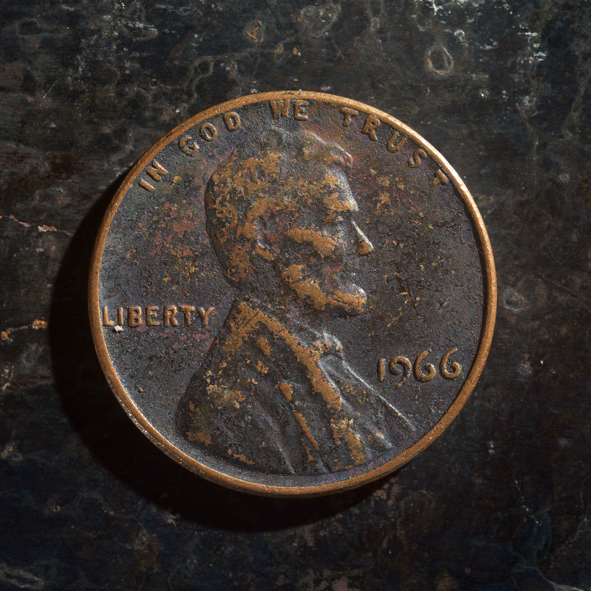 Messed Up Money - Fine Art Coin Photography - Penny - Heads 1961 - 1969