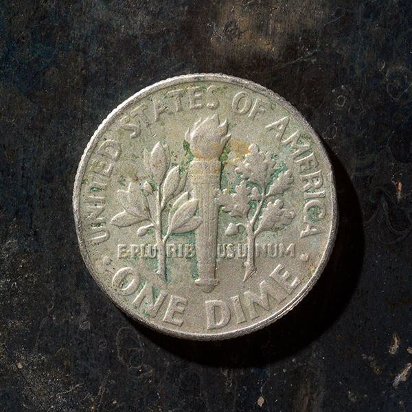 Messed Up Money Fine Art Coin Photography Dime Tails 1964 1970