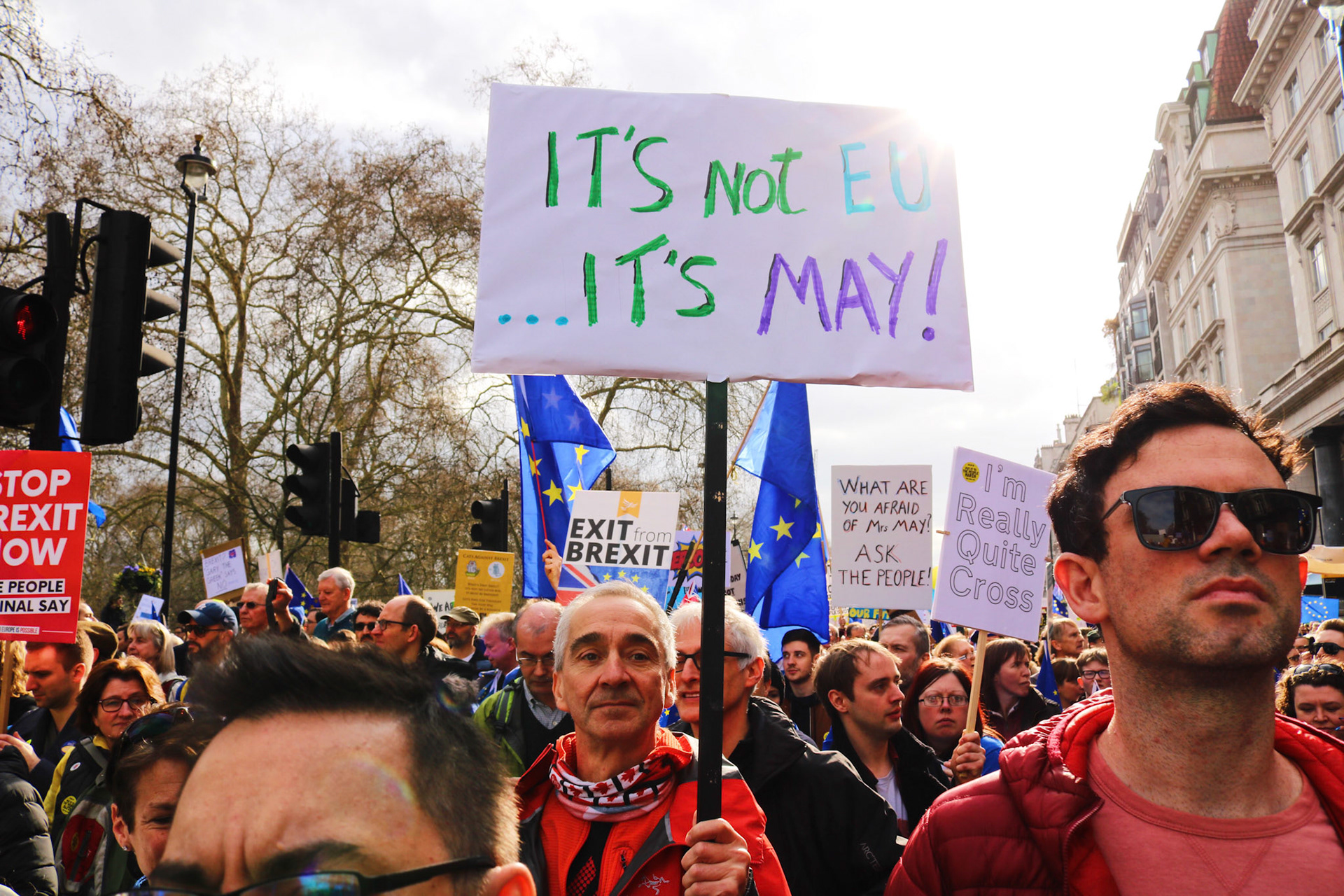 the People's Vote march, March 2019