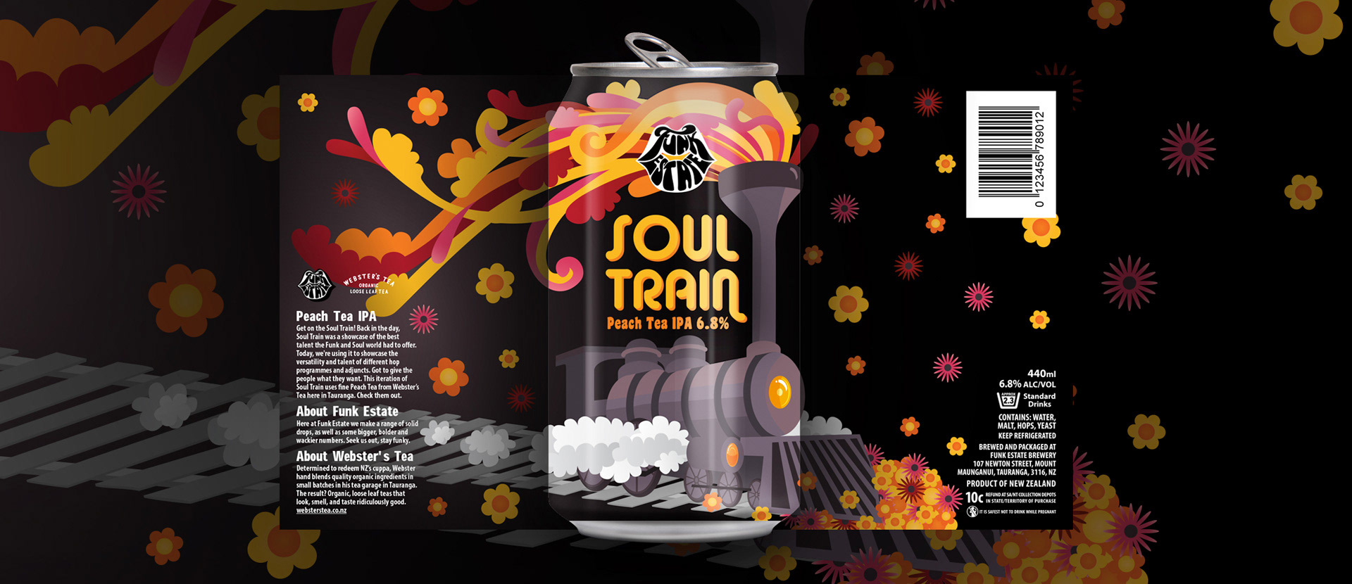 Soul Train beer label