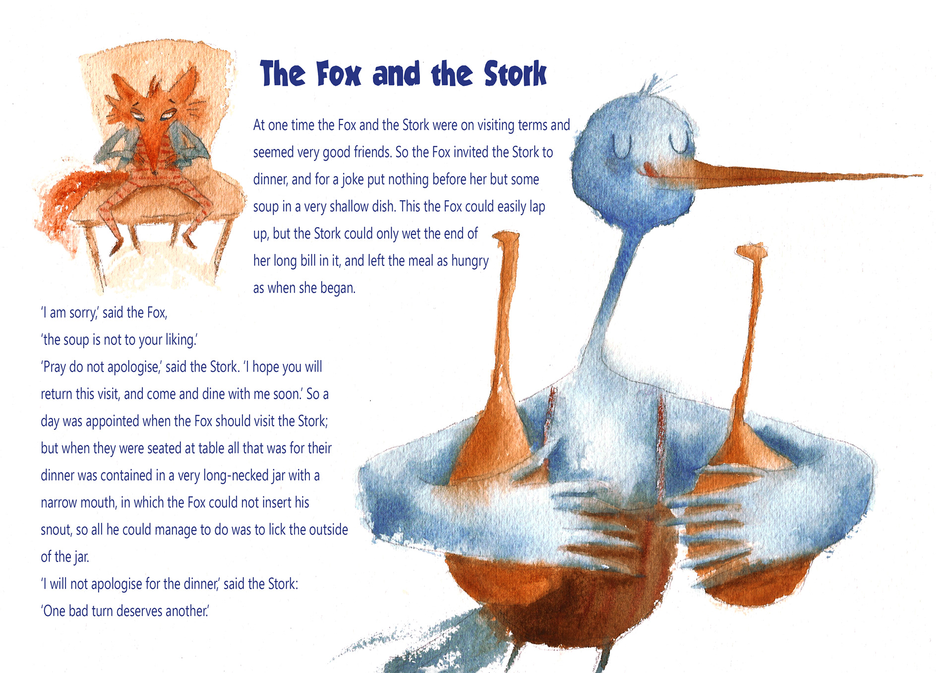 A Raposa e a Cegonha / The Fox and the Stork
