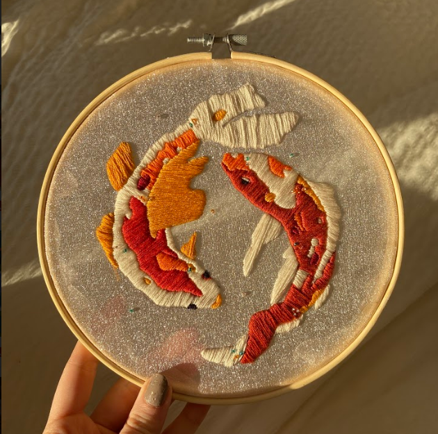 Koi Fish Embroidery