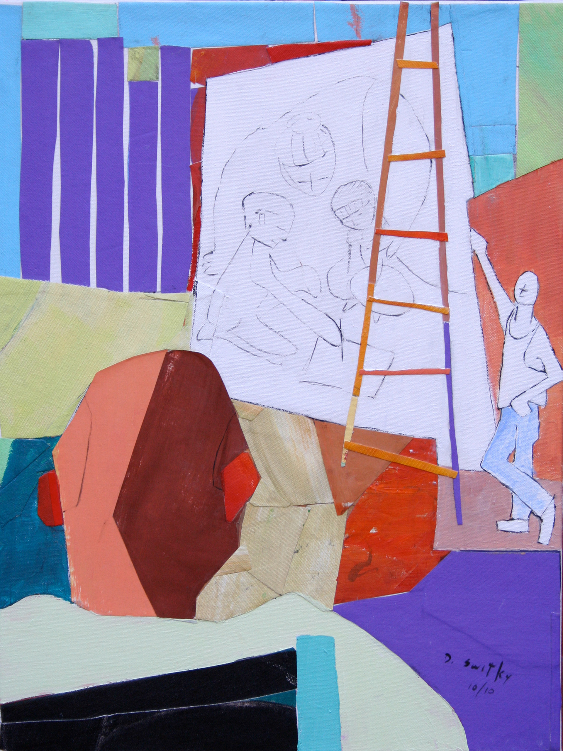 Pablo Critiques | Acrylic on canvas | 24x18"