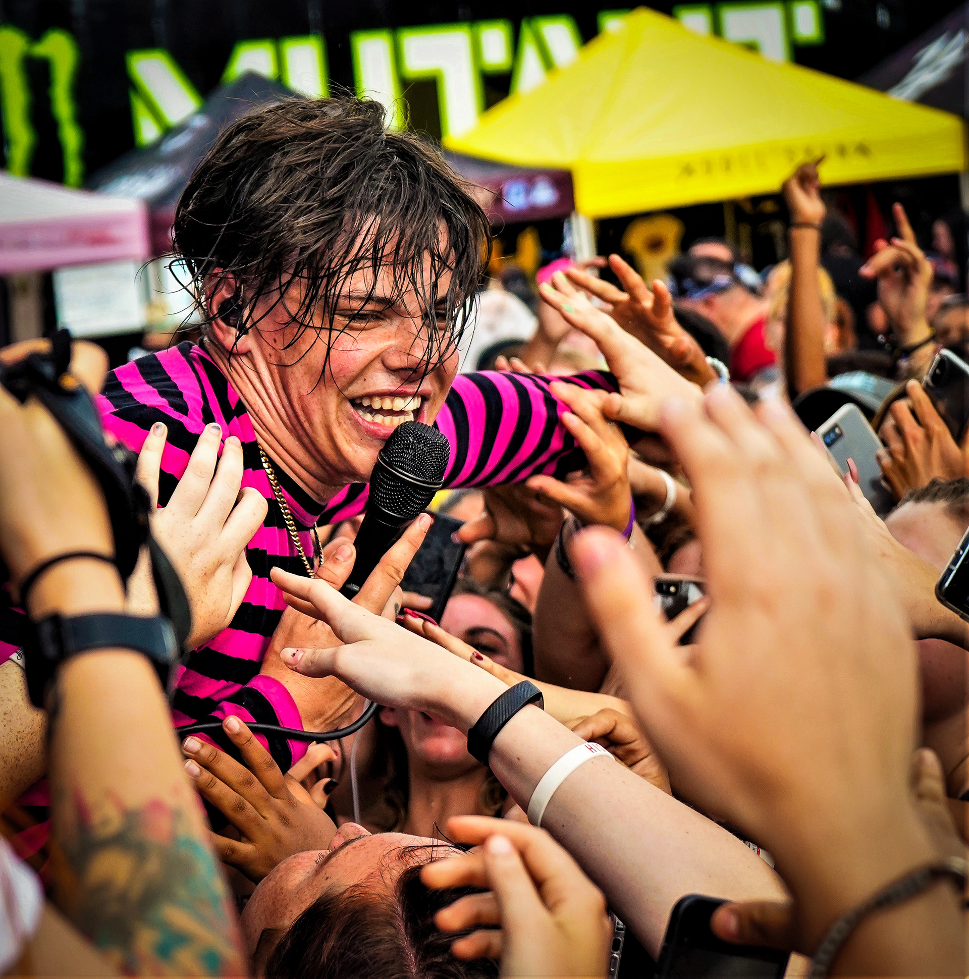 Yungblud debuts his act at Vans Warped Tour 2018 in Houston Texas (Copyright: Kail Rose)