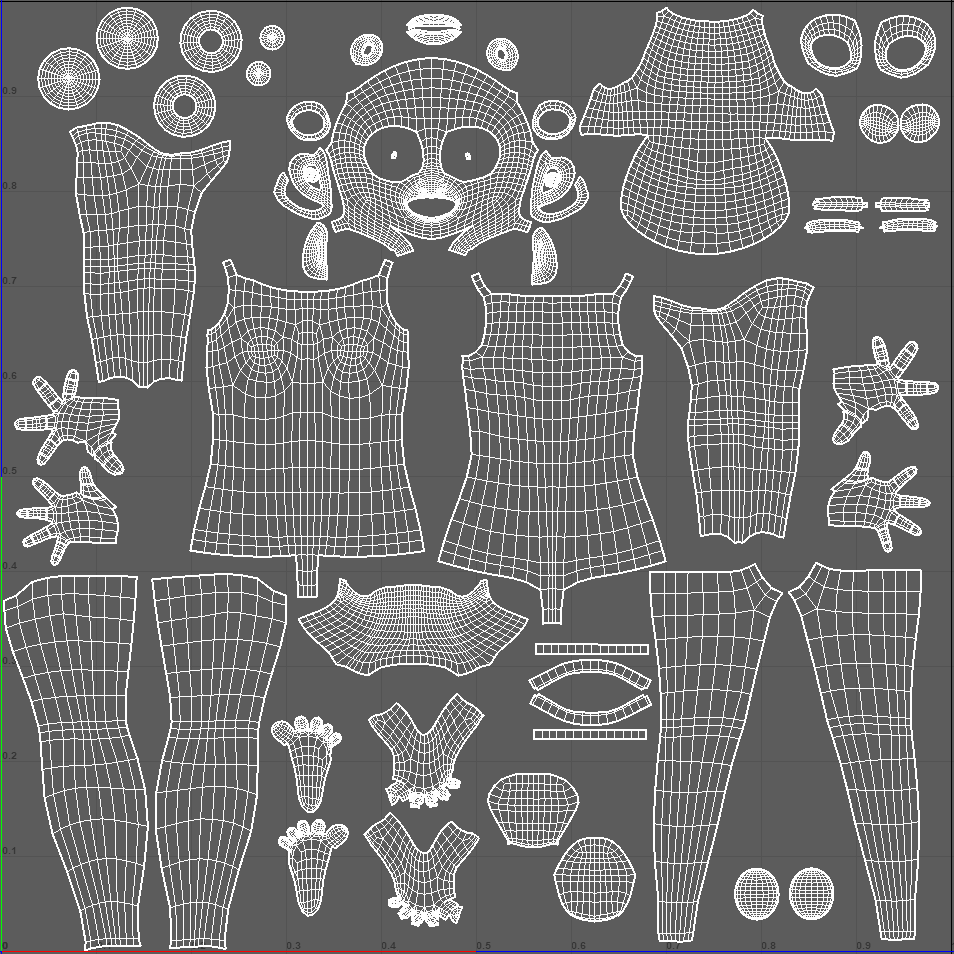 Riley's new UV map (December 2019)
