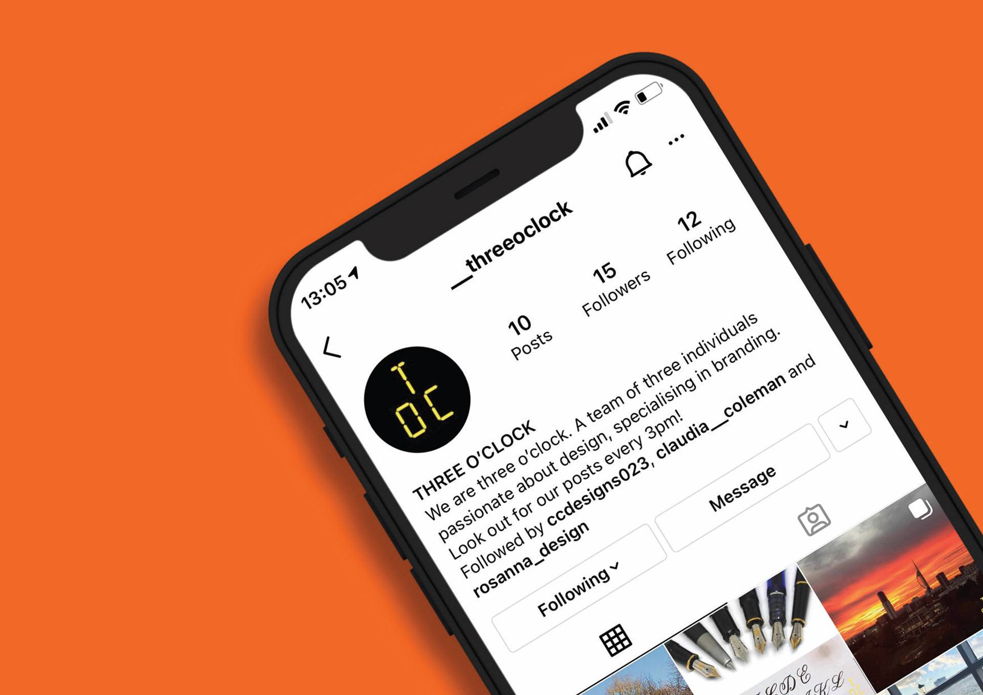 Our Instagram page used to show our methods for creativity