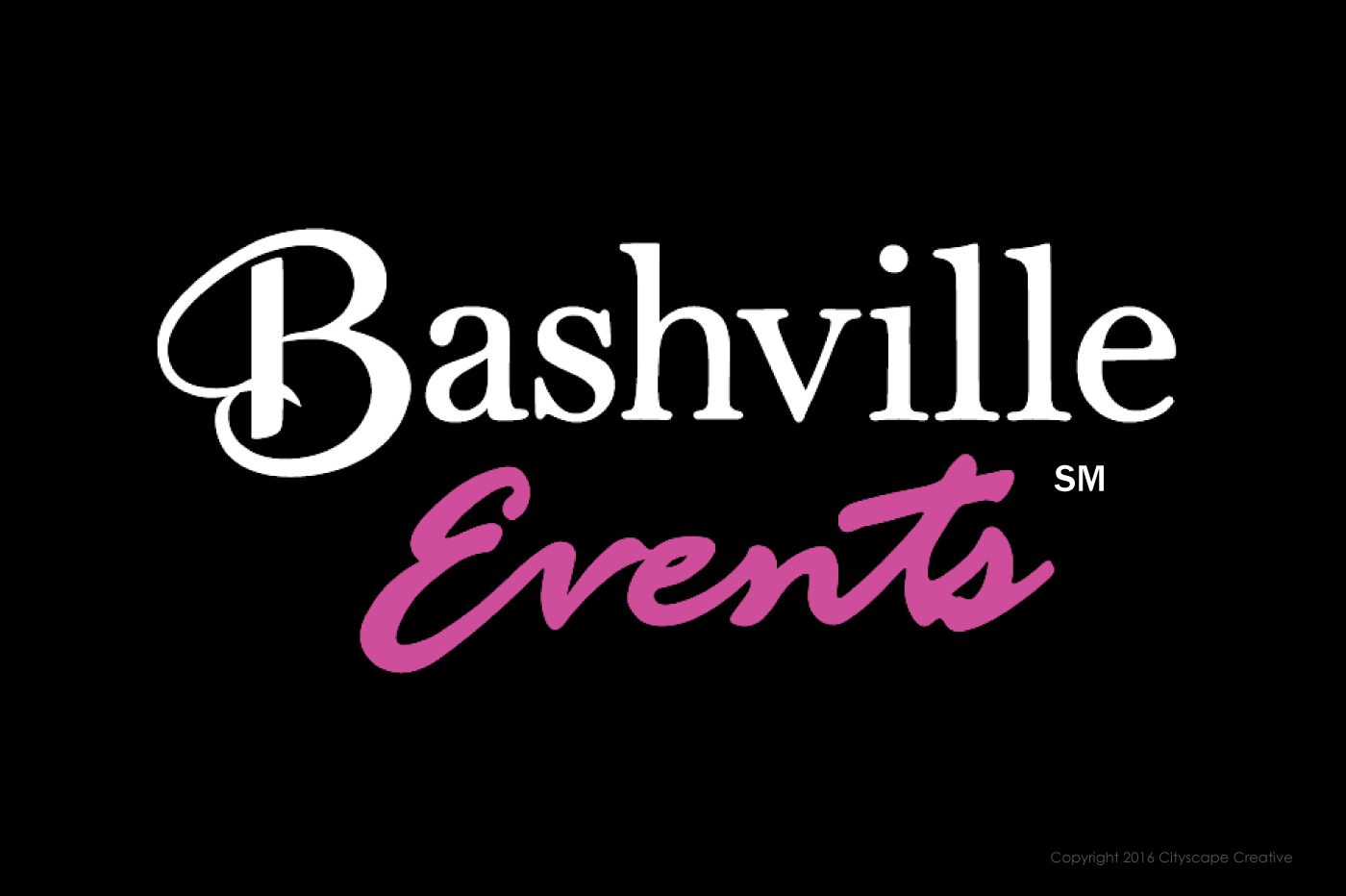 Bashville Events Logo Design Brand Identity Copyright 2016-2018 Cityscape Creative
