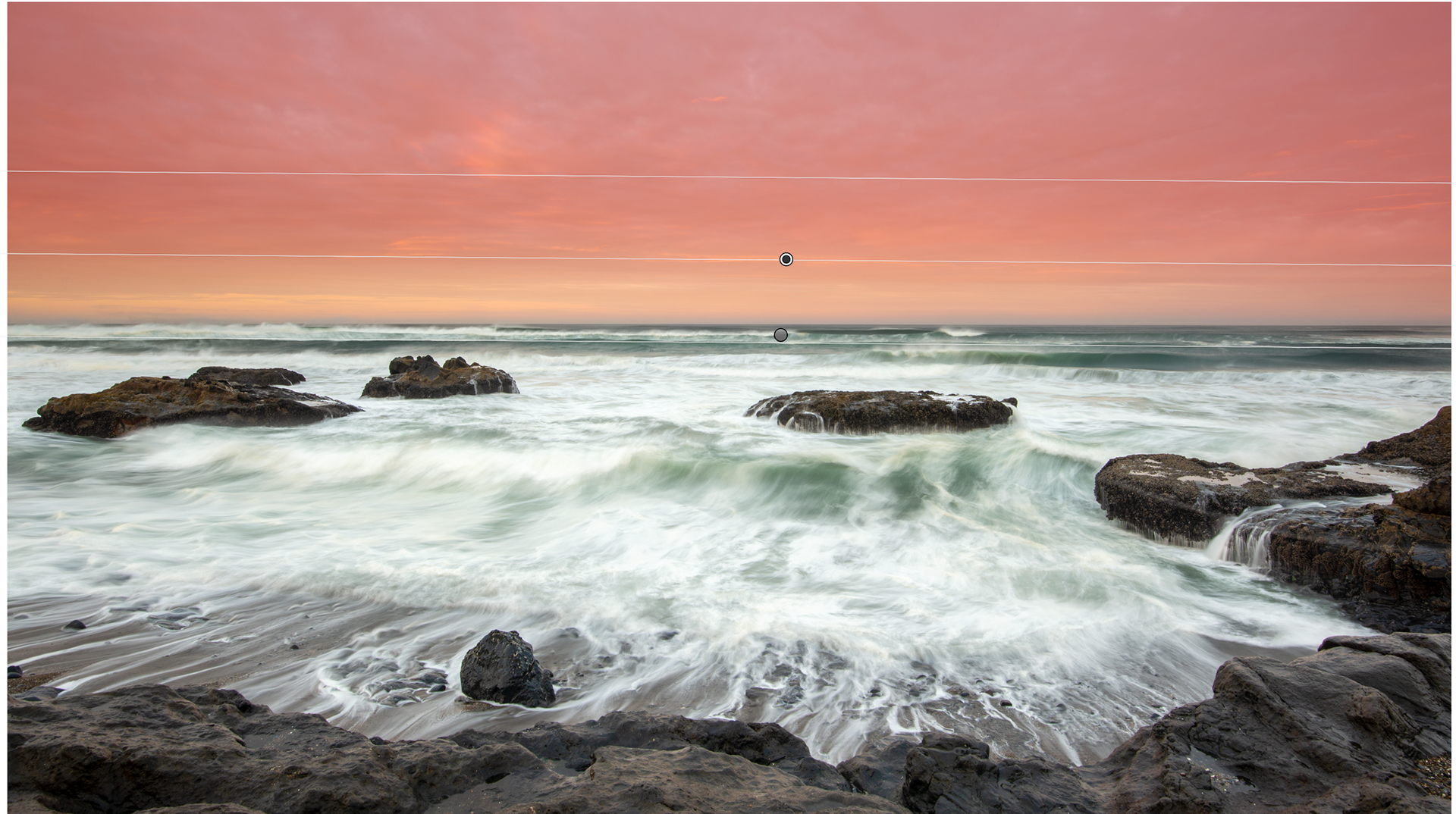 Sunset with graduated filter
