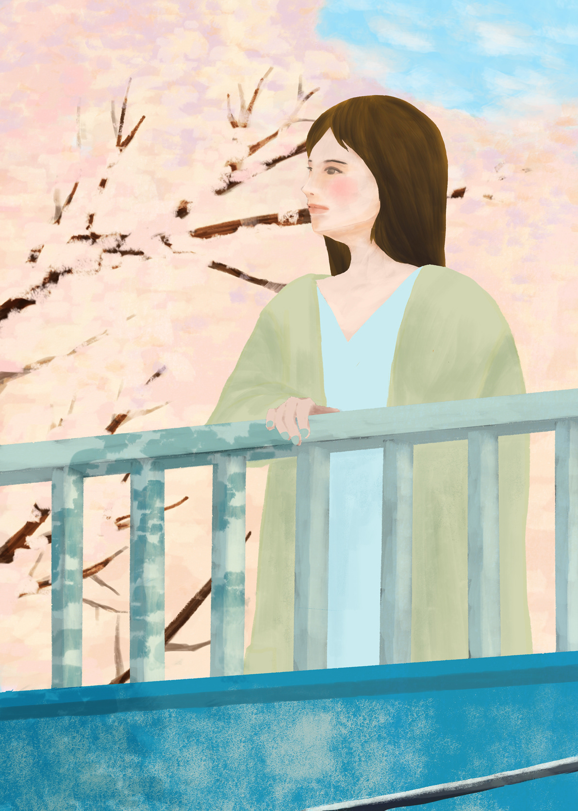 Cherry Blosssom / 桜と歩道橋