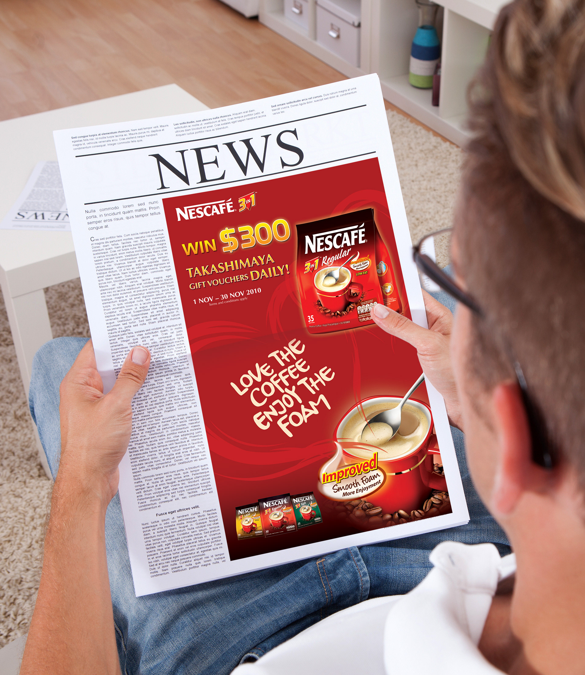 newspaper ads food