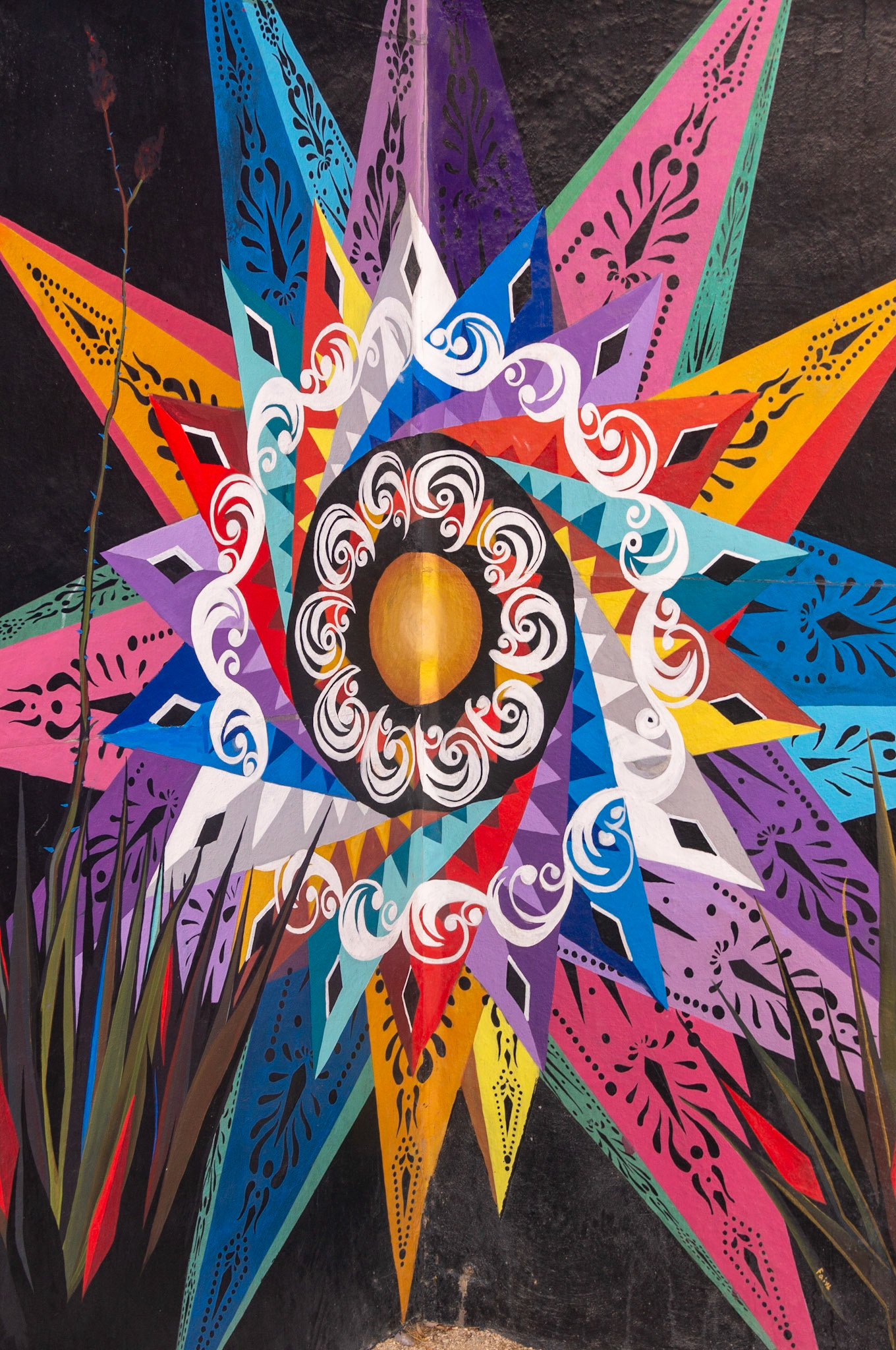 Part of existing mural
