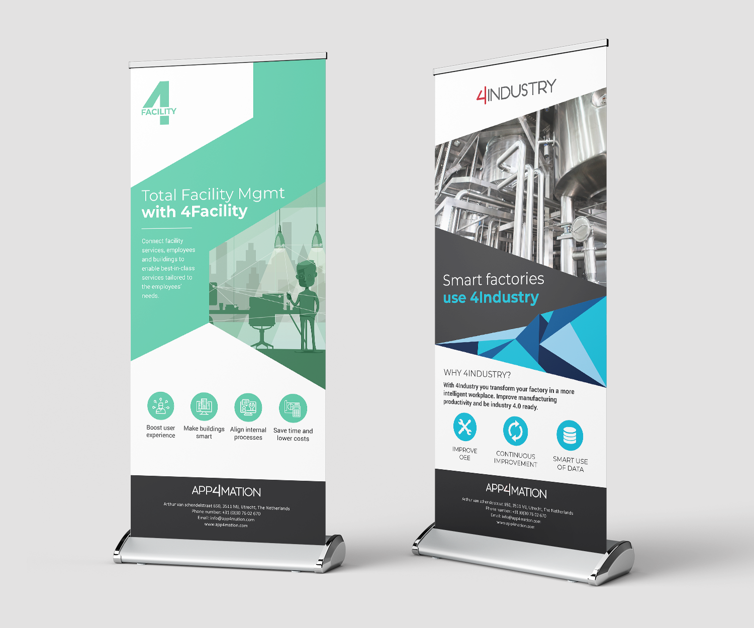 App4mation roll up banners