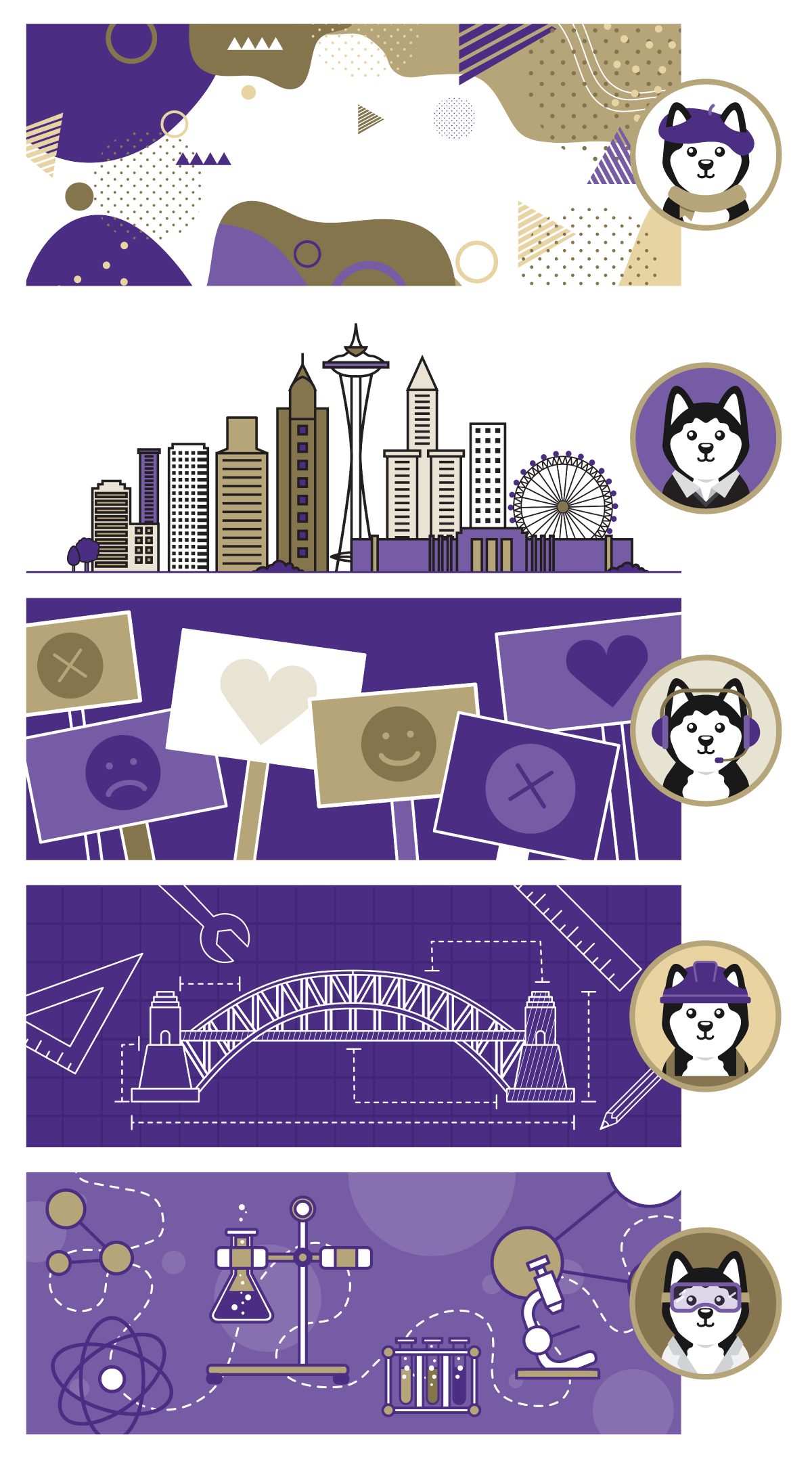 Background graphics and icons