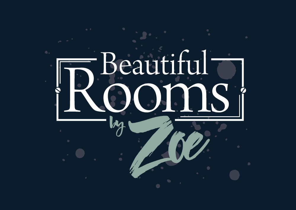 Logo design for Beautiful Rooms by Zoe, Interior Design.