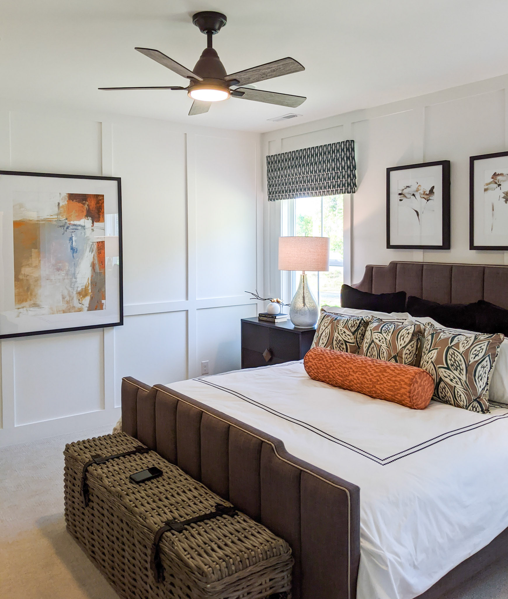 Personal Selections: Flooring & lighting. Other selections made by Model Home Interiors.